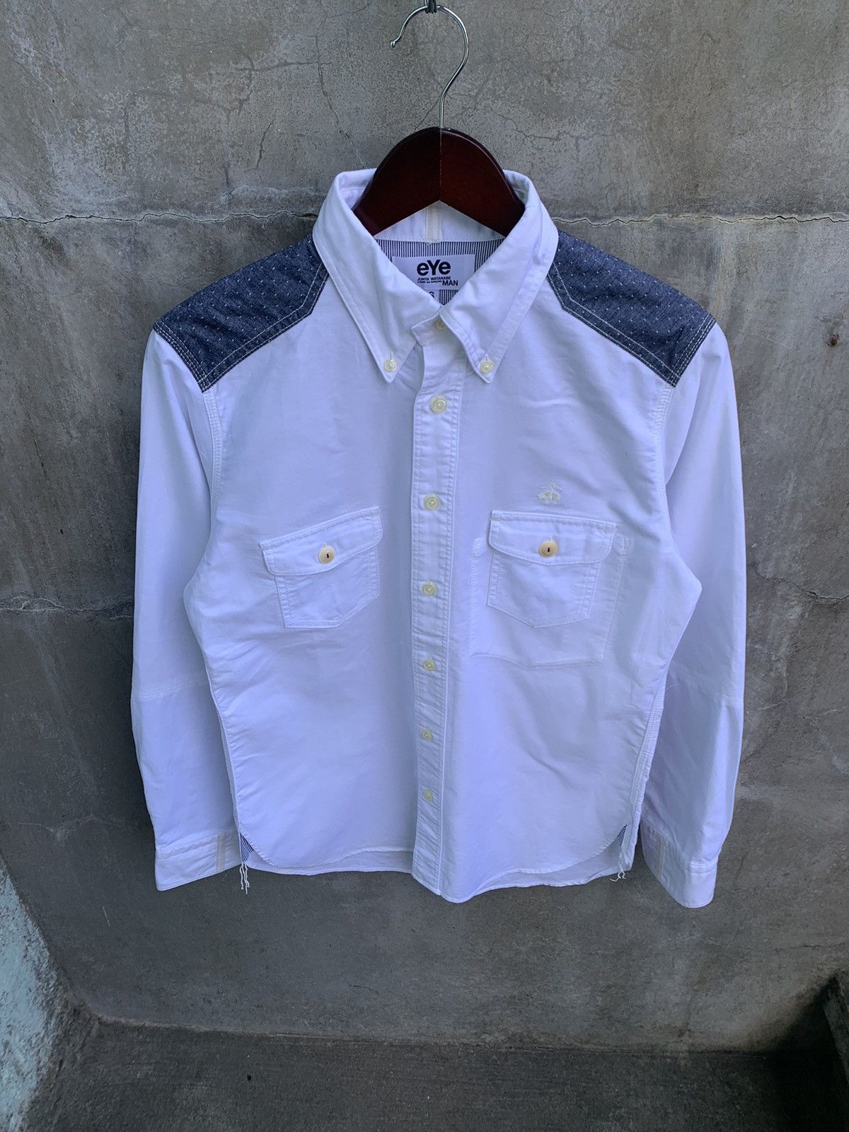 Junya Watanabe Blue Patched Button Up Shirt Size US S / EU 44-46 / 1 - 4 Thumbnail