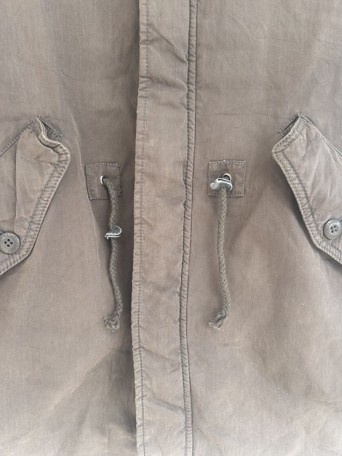 291295=Homme 291295=HOMME Vintage Bomber Hoodie Olive Green Jacket Japan Size US L / EU 52-54 / 3 - 6 Thumbnail