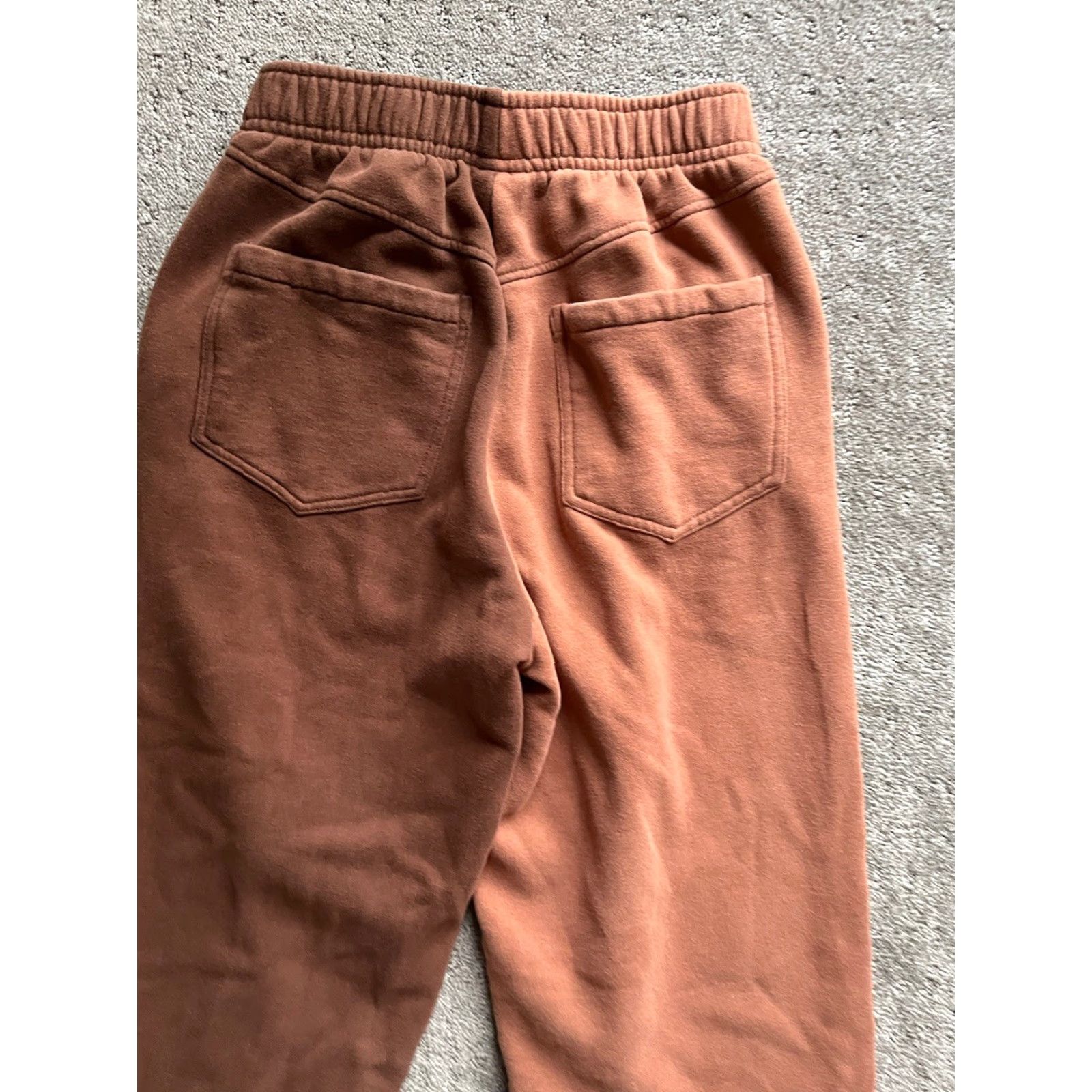 Pacsun VINTAGE PacSun Sweat Jogger Pants Womens XS Brown 2 Tone Fleece Logo Casual Activewear Size 26" / US 2 / IT 38 - 4 Thumbnail