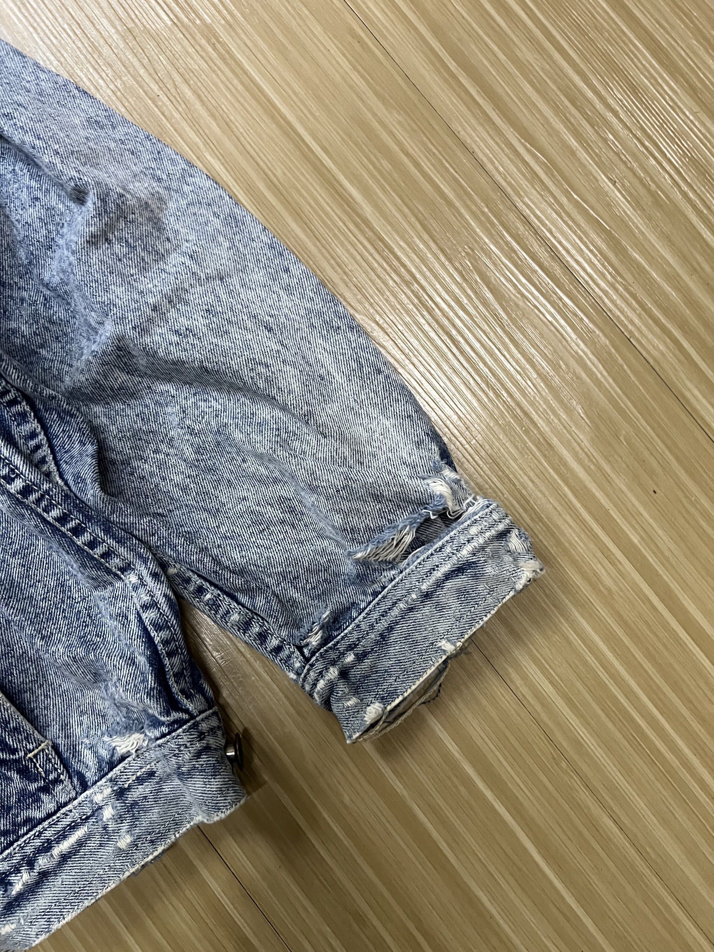 Vintage Johnson Acid Wash Baggy Style Denim Jacket Size US XL / EU 56 / 4 - 7 Thumbnail