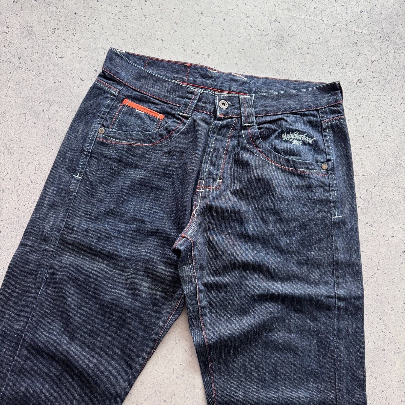 Neighborhood Neighborhood Selvedge Japan Denim Baggy Jeans Mens 34 Size Size US 34 / EU 50 - 5 Thumbnail