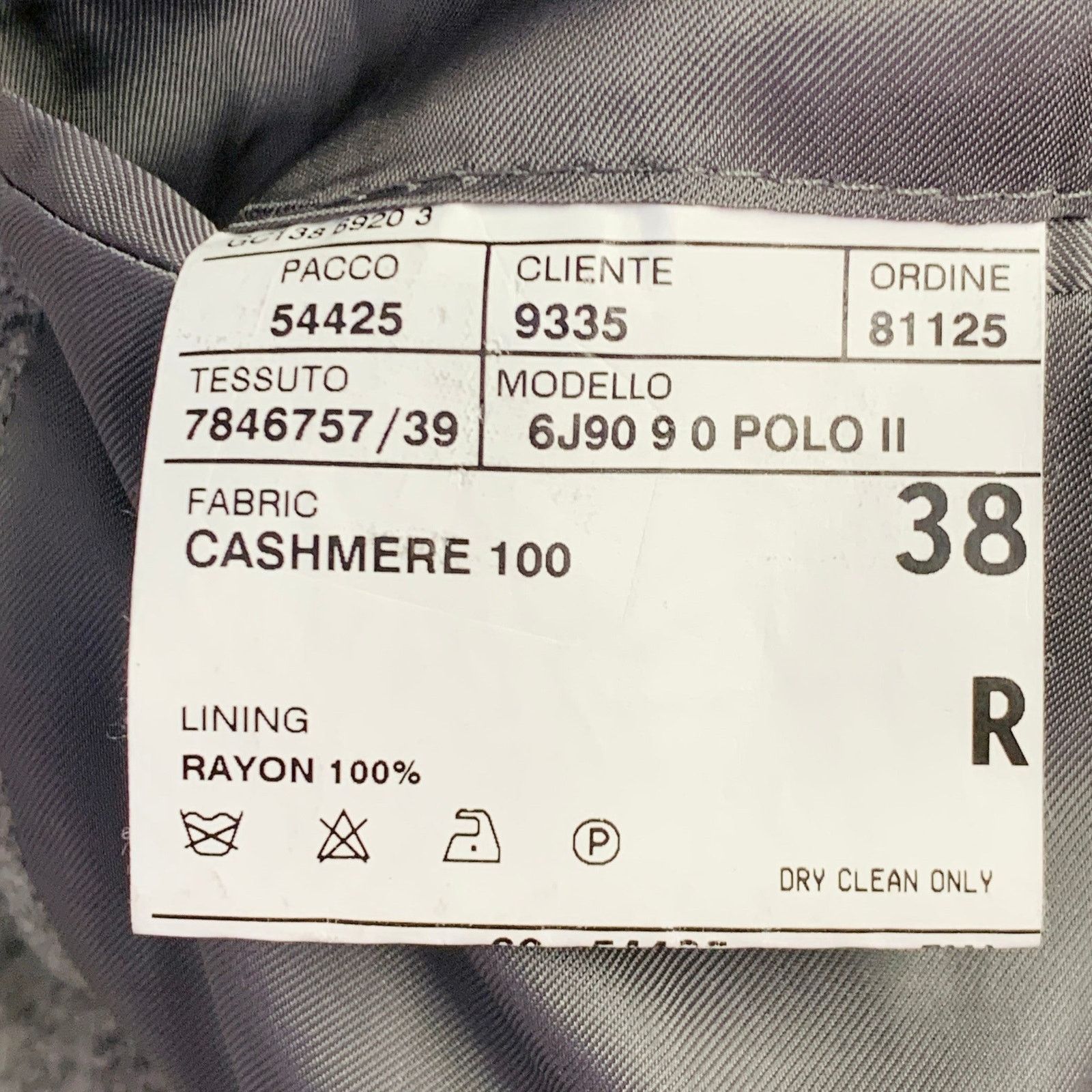 Ralph Lauren Size 38 Regular Grey Black Window Pane Cashmere Sport Coat Size 38R - 7 Thumbnail