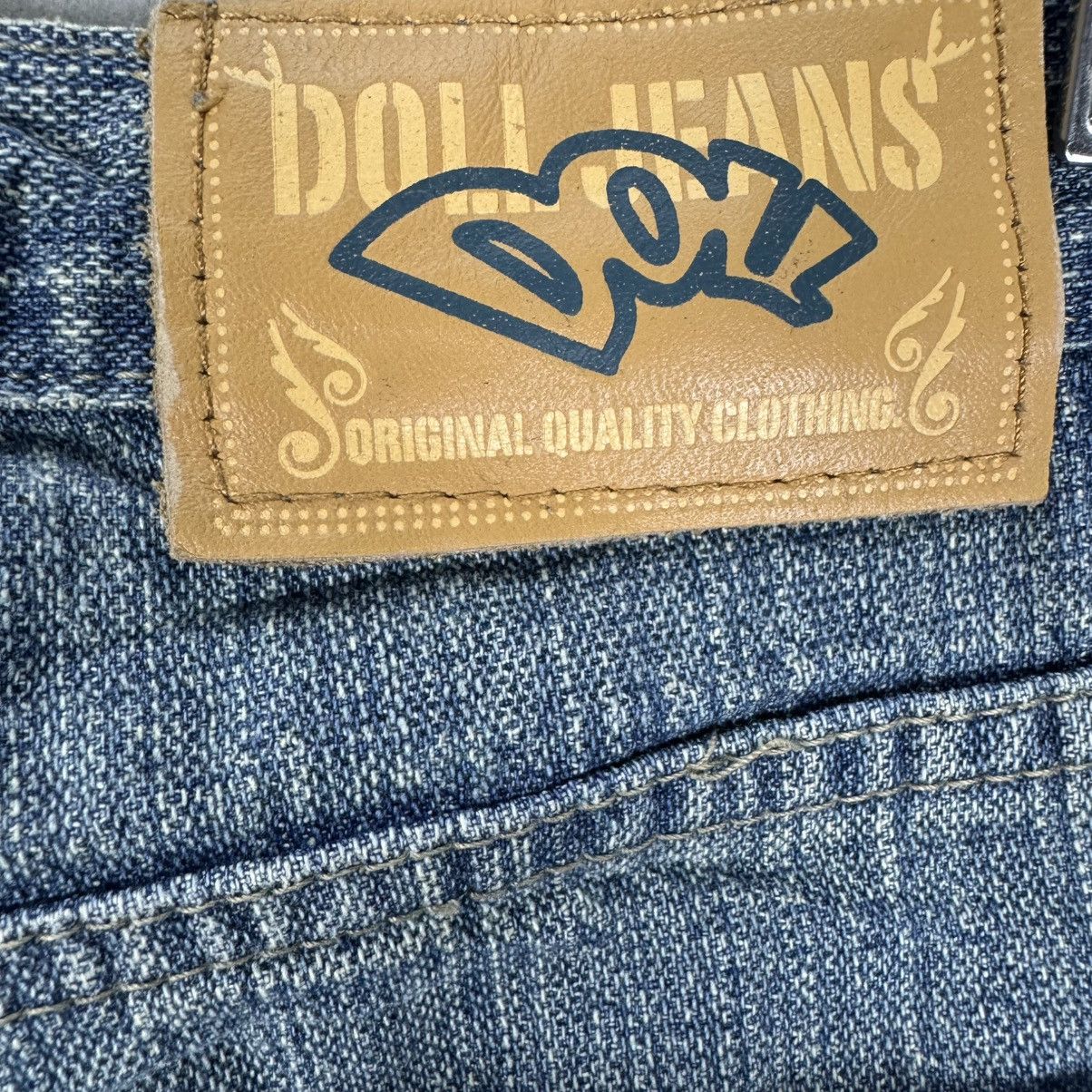 Japanese Brand ☀️DOLL DISTRESSED DENIM JEANS FLARE PANT Size US 30 / EU 46 - 11 Thumbnail