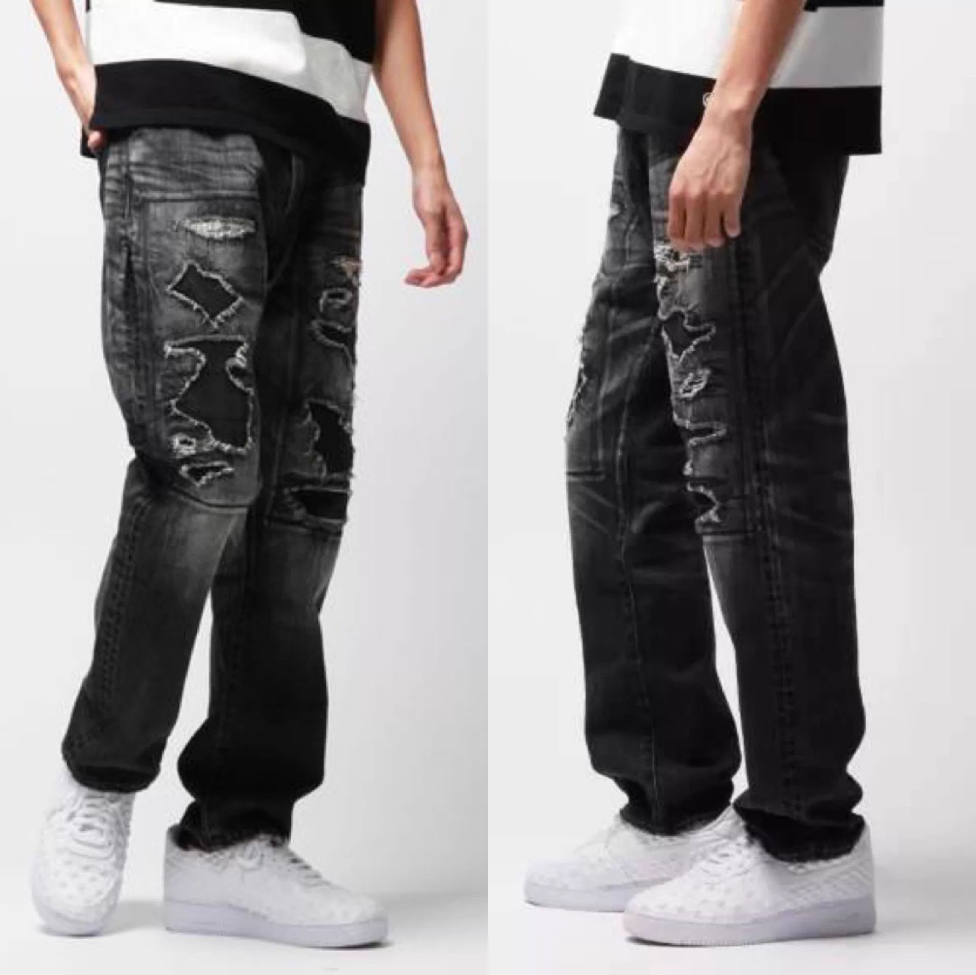 Vanquish VANQUISH x FRAGMENT Black HW Destructed Jeans W36 Size US 36 / EU 52 - 9 Thumbnail
