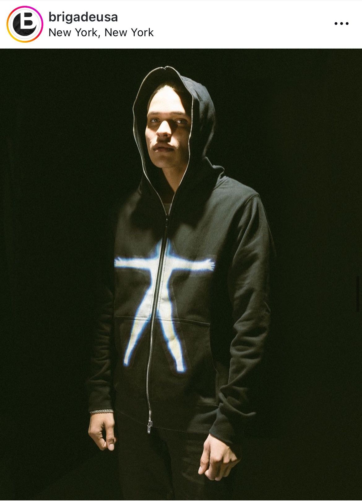 Brigade 2020 BEiNG OF LiGHT FULL ZiP HOODiE SWEATSHiRT Size US L / EU 52-54 / 3 - 21 Thumbnail