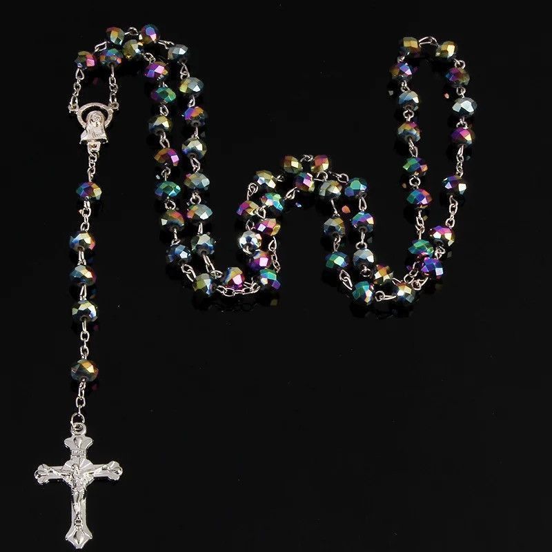 Other 8mm pearl crystal rosary necklace Size ONE SIZE - 2 Thumbnail