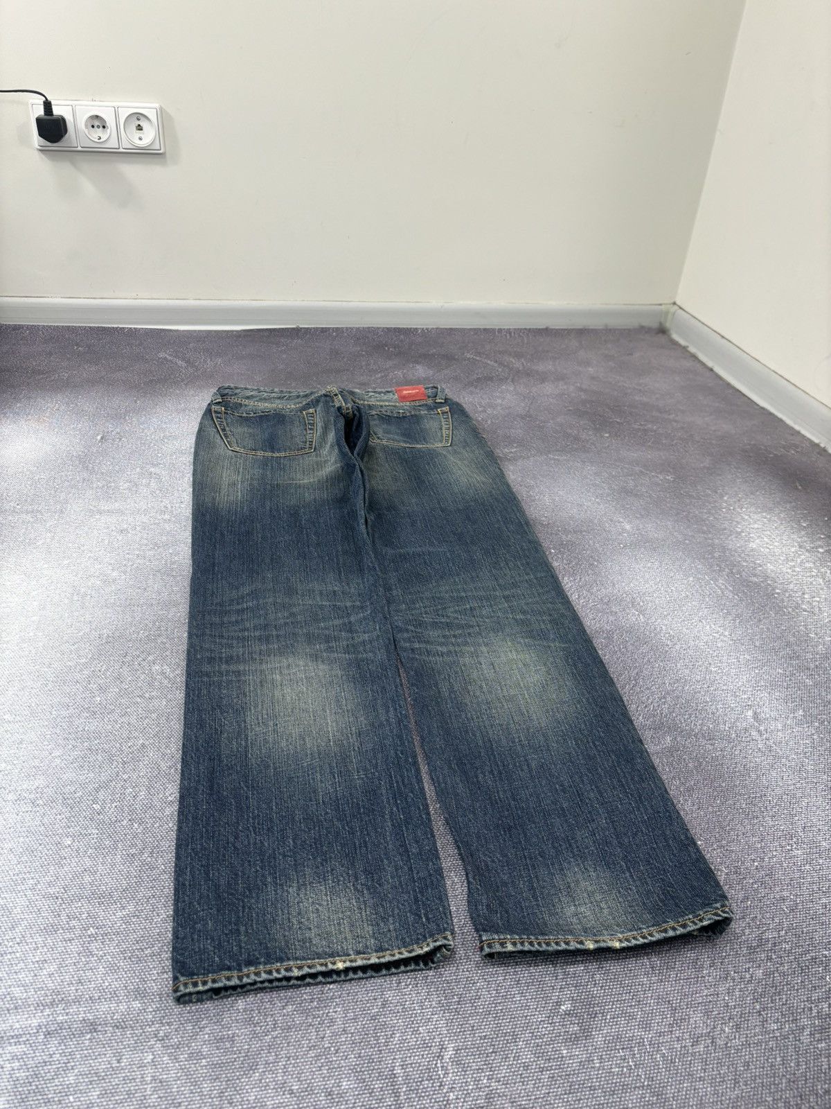Boggi Boggi Milano BM39 Men’s Straight Fit Italian Denim Jeans Size US 31 - 10 Thumbnail