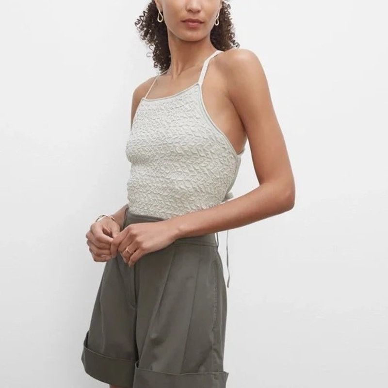 Club Monaco Club Monaco Tank Strappy Texture Top XS Stretch Tie back Size XS / US 0-2 / IT 36-38 - 1 Thumbnail