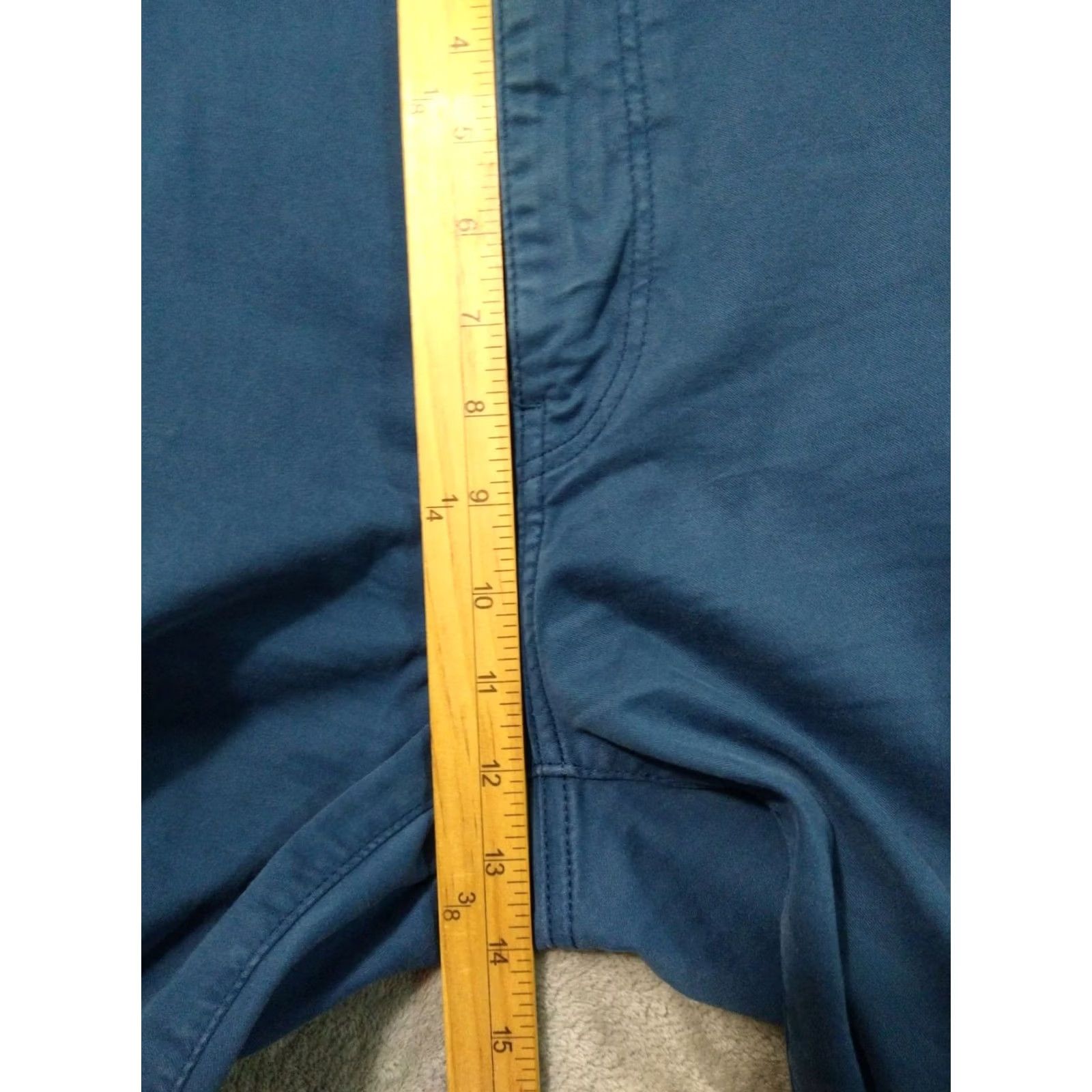 Mavi Mavi Zach Pants Mens 44x36 Blue Chino Straight Leg Stretch Mid Rise Twill Casual Pants Mens Blue 44 Regular Straight Mens Size US 44 / EU 60 - 4 Thumbnail