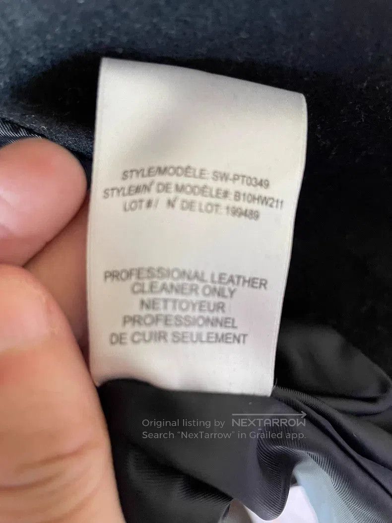 Helmut Lang Helmut Lang size P Wool Leather Sleeve Coat Jacket Size XS / US 0-2 / IT 36-38 - 7 Thumbnail