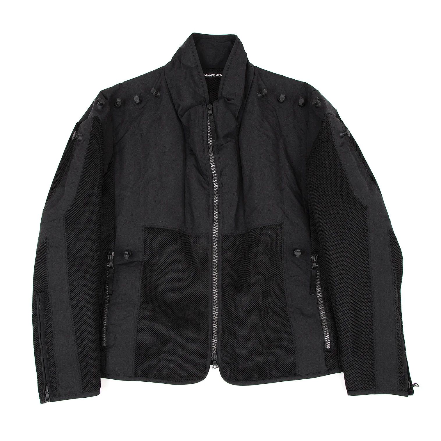 Issey Miyake Air Valve Mesh Design Bonding Jacket in Black 2 Size US M / EU 48-50 / 2 - 1 Thumbnail