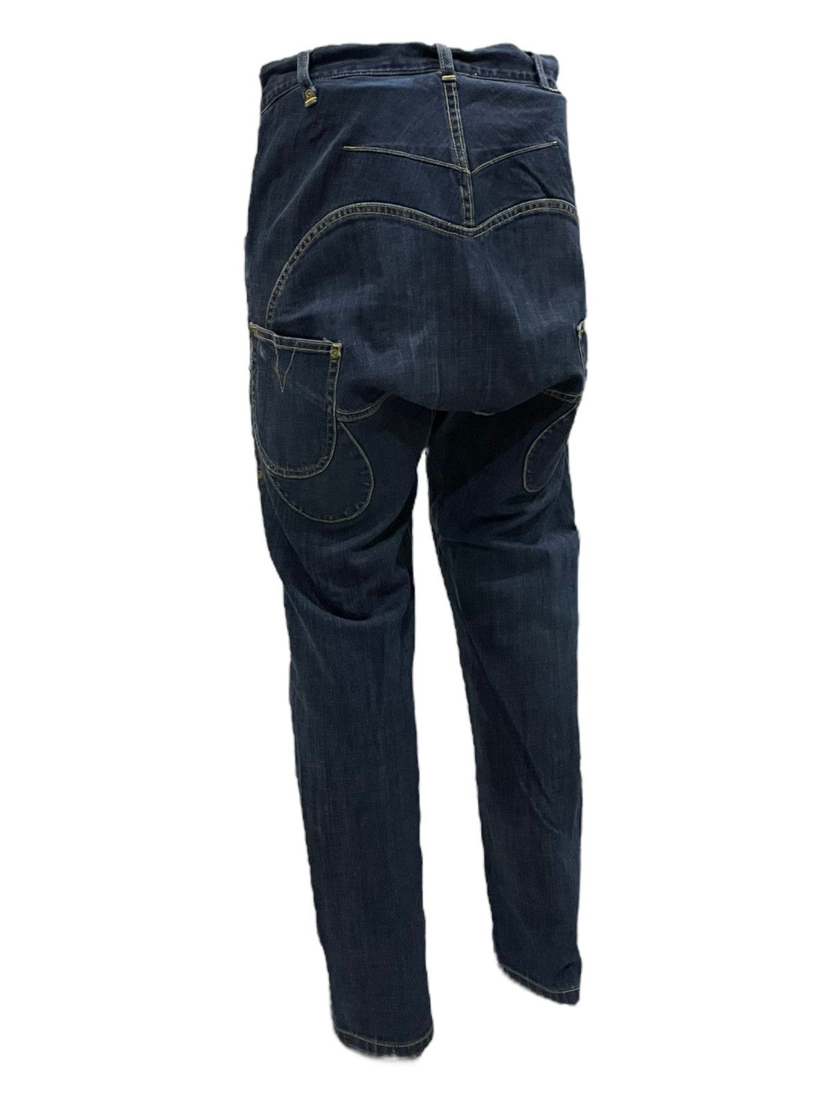 Issey Miyake × Tsumori Chisato × mercibeaucoup Vintage Issey Miyake Dropped Crotch Multi-Pocket Denim Size US 31 - 4 Thumbnail