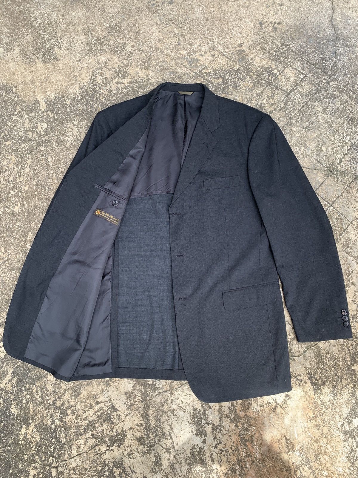 Loro Piana 2000s Loro Piana Italy for Durban Japan Wool Tuxedo Suit Size US L / EU 52-54 / 3 - 1 Thumbnail