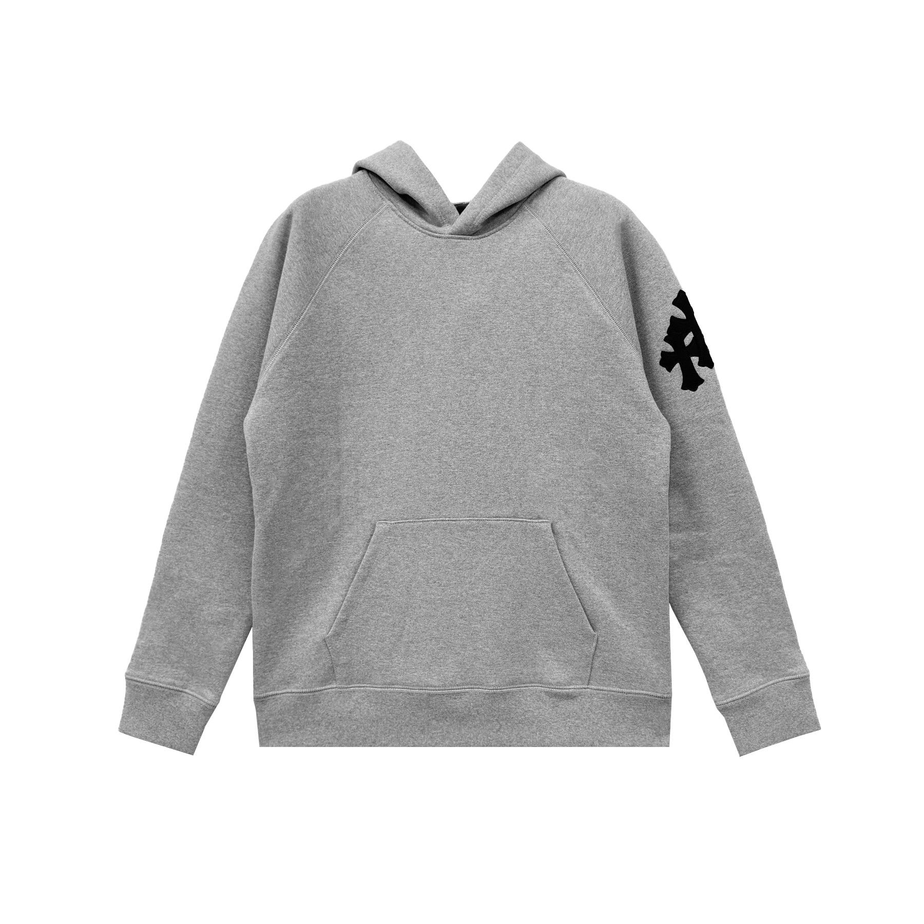 Chrome Hearts Chrome Hearts Triple Cross Leather Grey Pullover Hoodie Size US L / EU 52-54 / 3 - 1 Thumbnail