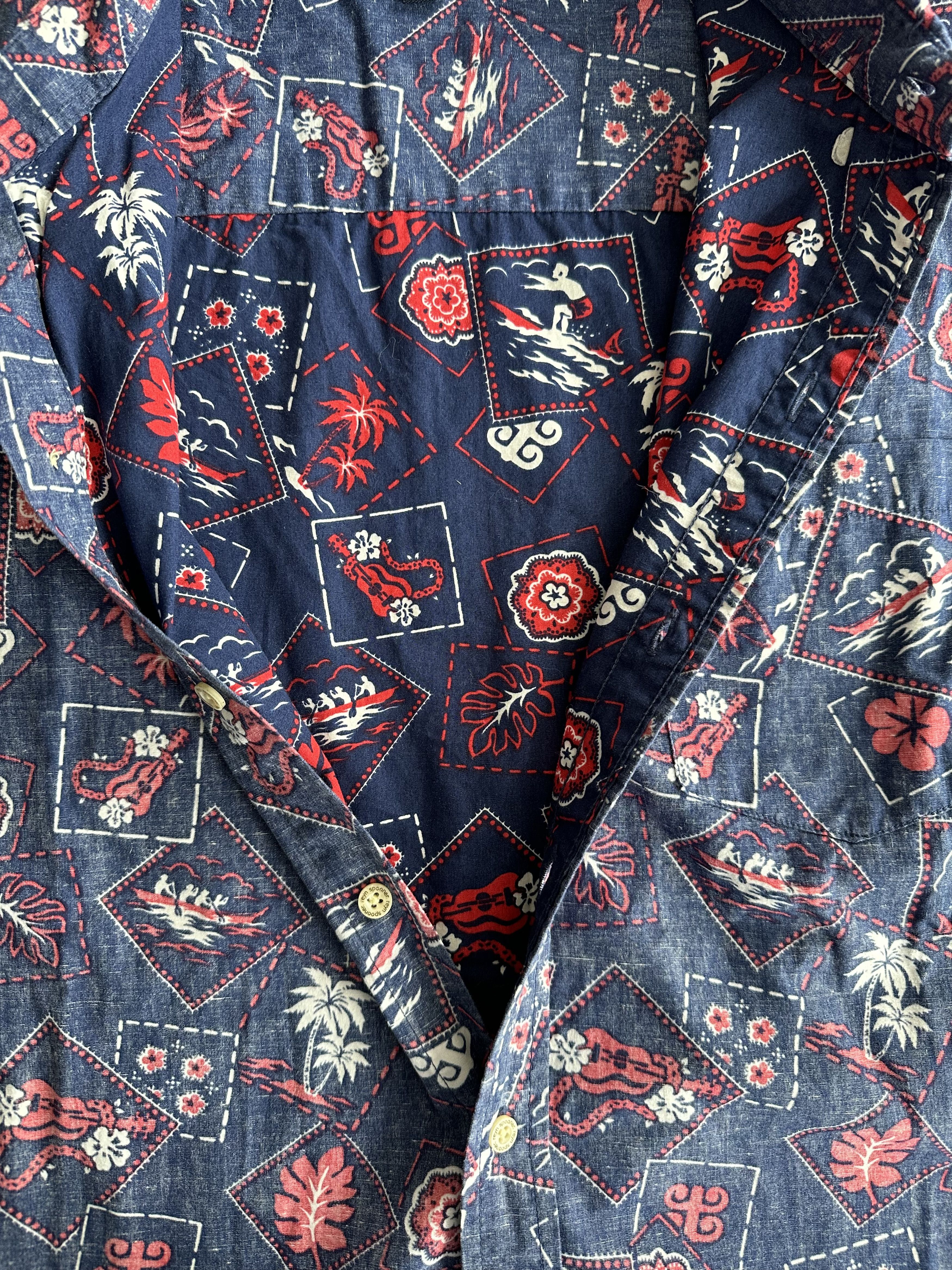 Reyn Spooner Tailored Button Down Aloha Shirt Size US L / EU 52-54 / 3 - 5 Thumbnail