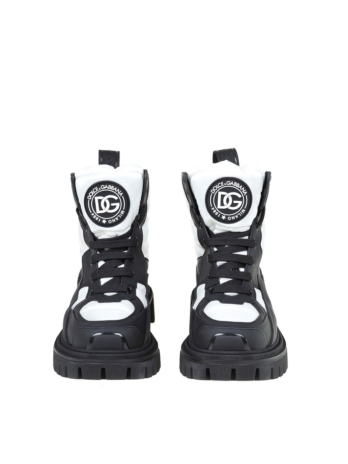 Dolce & Gabbana o1y0825 Padded Ankle Boots in Black/White Size US 9.5 / IT 39.5 - 3 Thumbnail