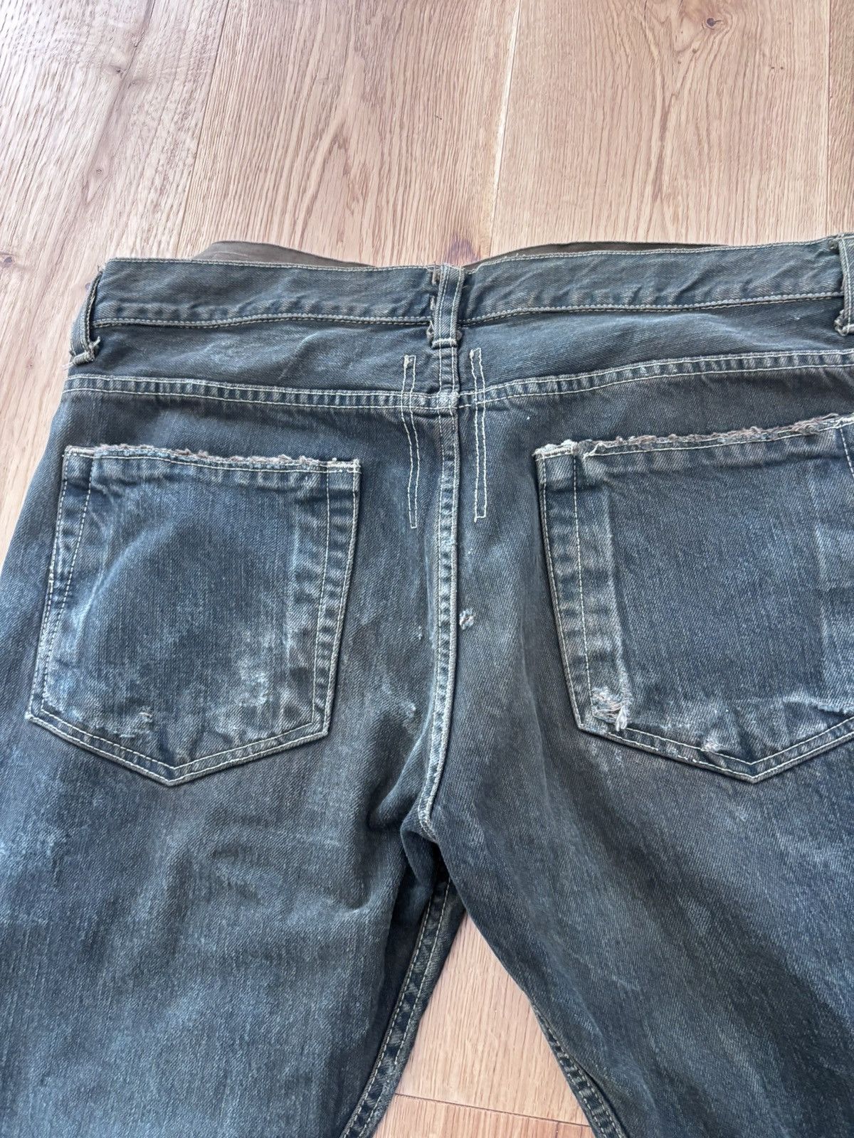 Rick Owens Drkshdw Waxed Berlin Cut Jeans Size US 32 / EU 48 - 5 Thumbnail