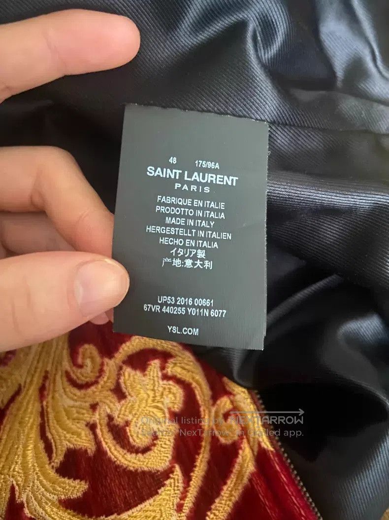 Saint Laurent Paris Saint Laurent Paris Velvet Gold Fringe Jacket i Size US M / EU 48-50 / 2 - 6 Thumbnail