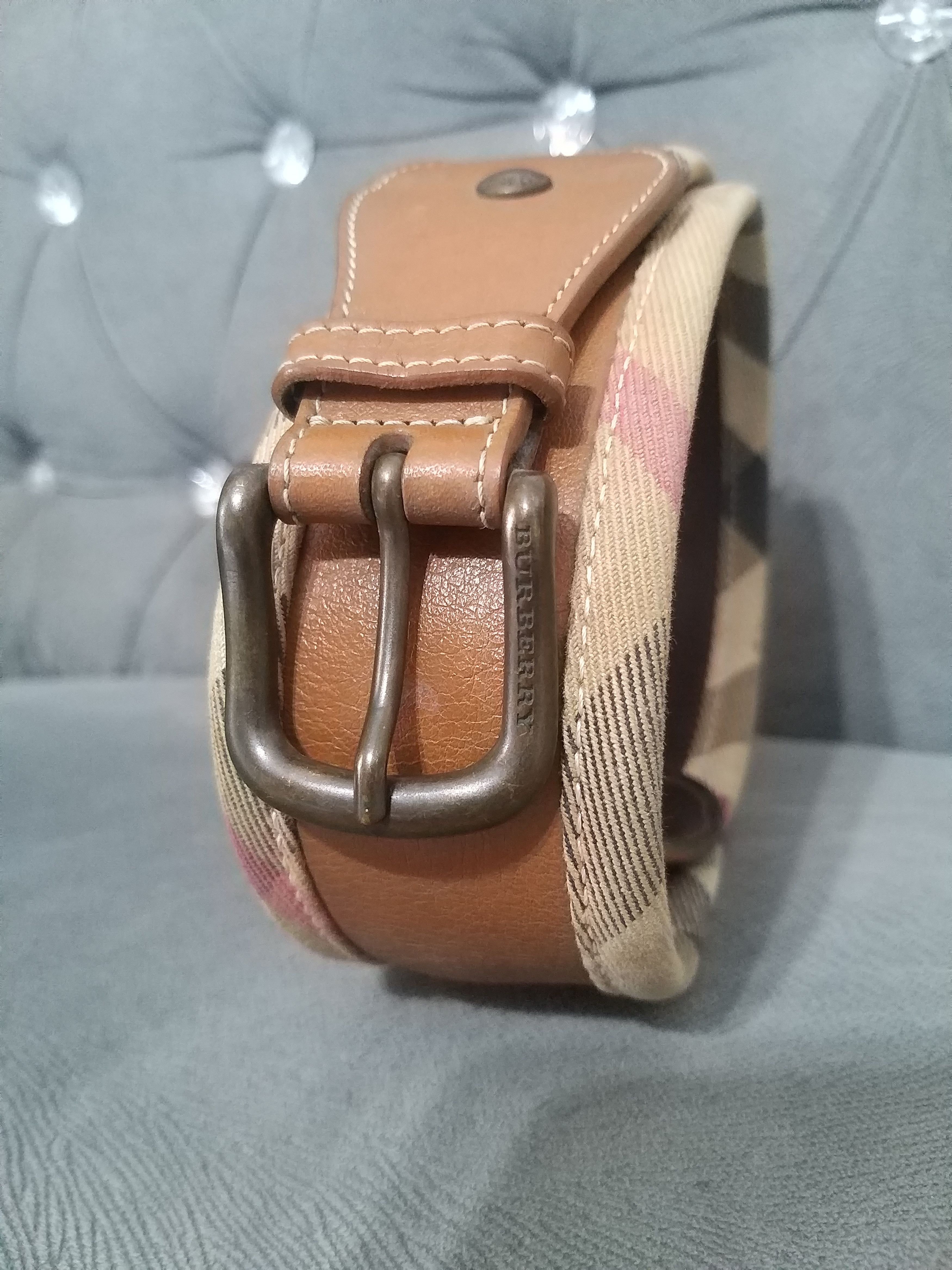 Burberry Rare Vtg 90s BURBERRY Belt Size ONE SIZE - 1 Thumbnail