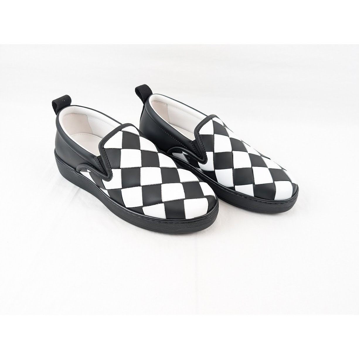 Bottega Veneta o1rshd1 Bolt Calf Intrecciato Sneakers in Nero / Optic White Size US 7.5 / EU 40-41 - 13 Thumbnail