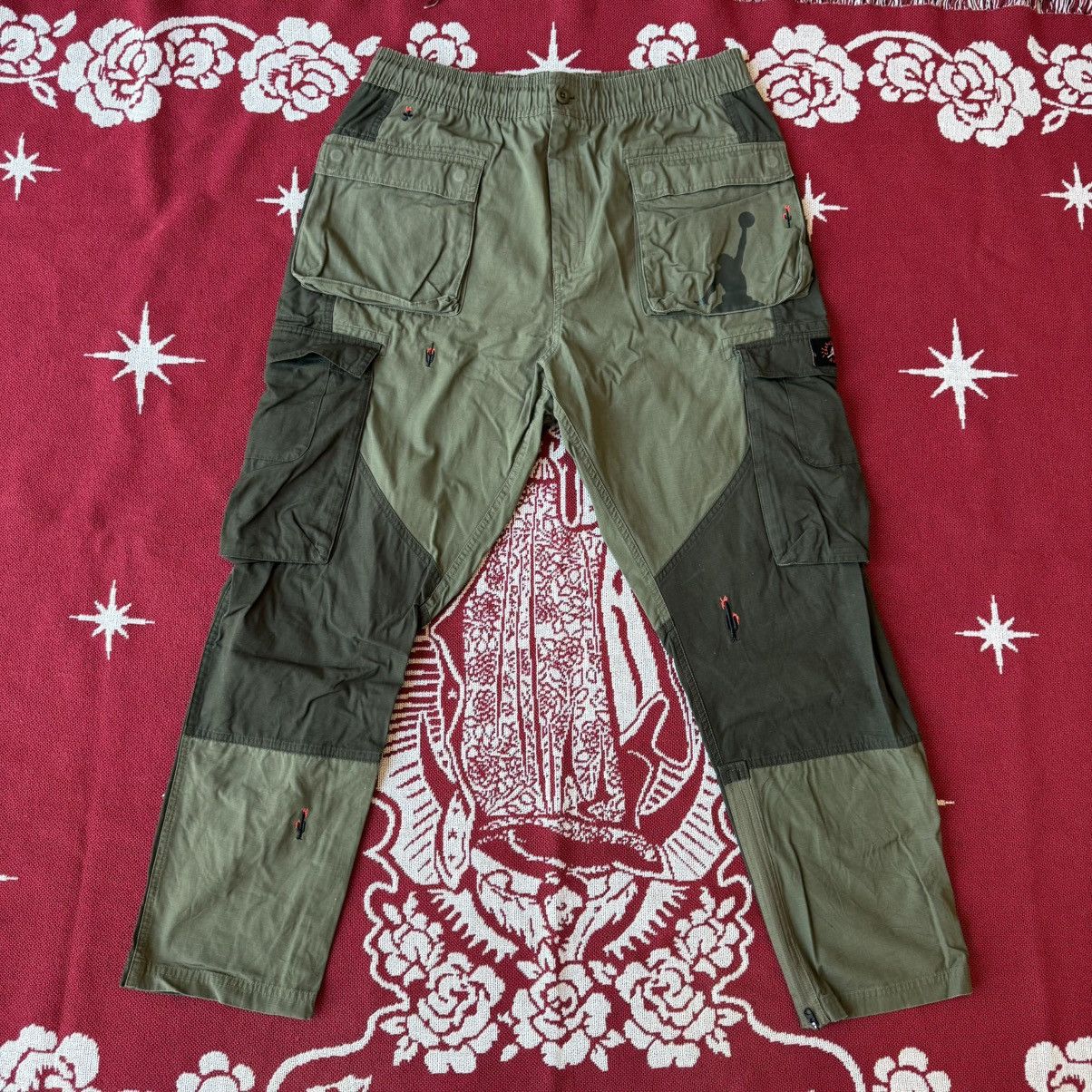 Jordan Brand × Travis Scott Travis Scott Cactus Jack x Jordan Cargo Pants Olive Size L Size US 34 / EU 50 - 1 Thumbnail