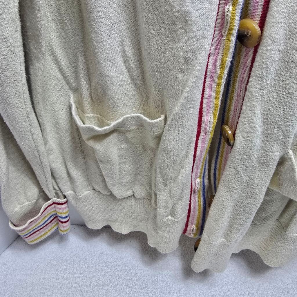St. Johns Bay Women's St. John's Bay Petite Cardigan PL Beige Multicolor Size S / US 4 / IT 40 - 3 Thumbnail