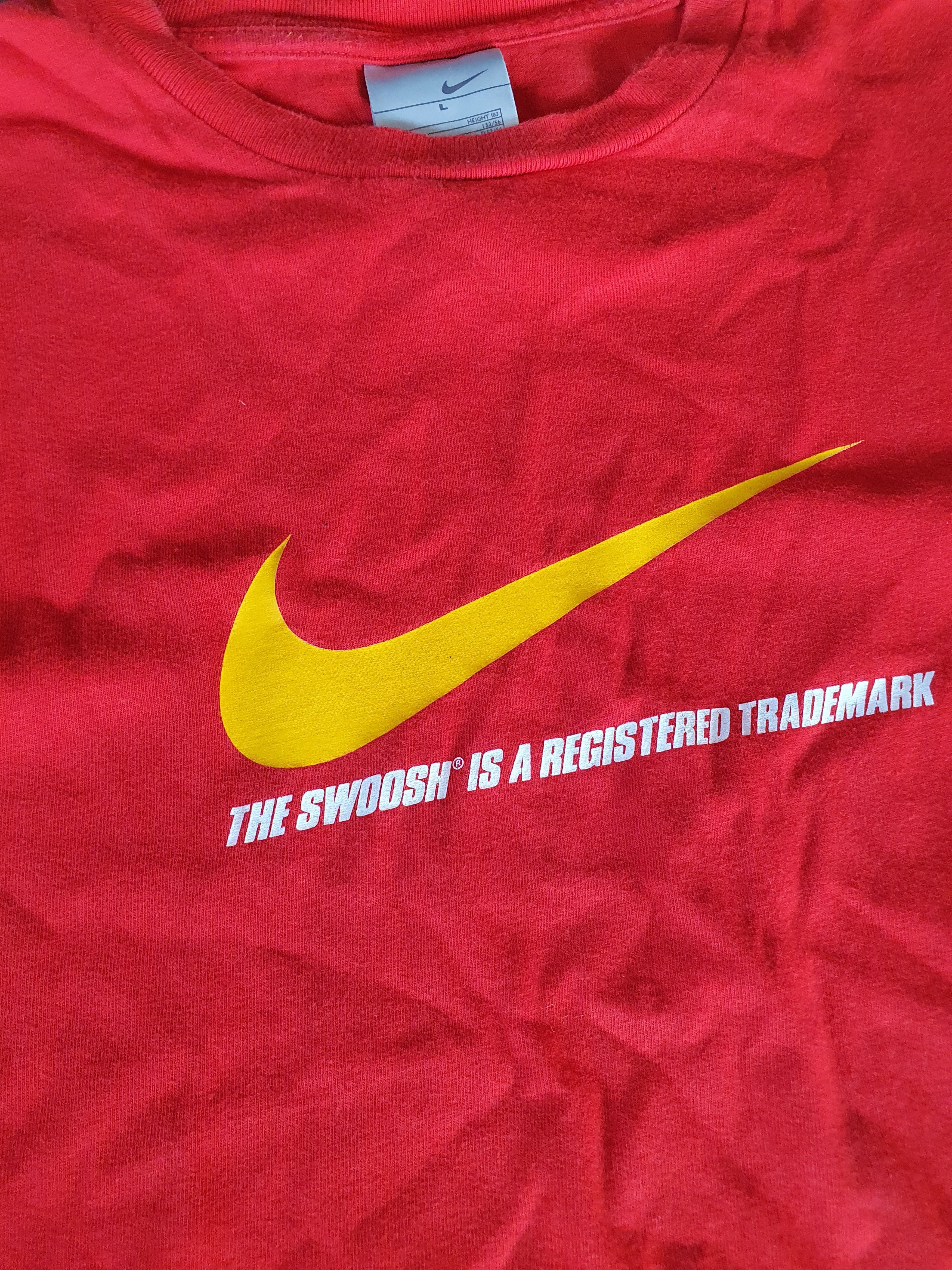 Nike Nike Big Swoosh Trademark SWAG T-Shirt sz L Size US L / EU 52-54 / 3 - 4 Thumbnail