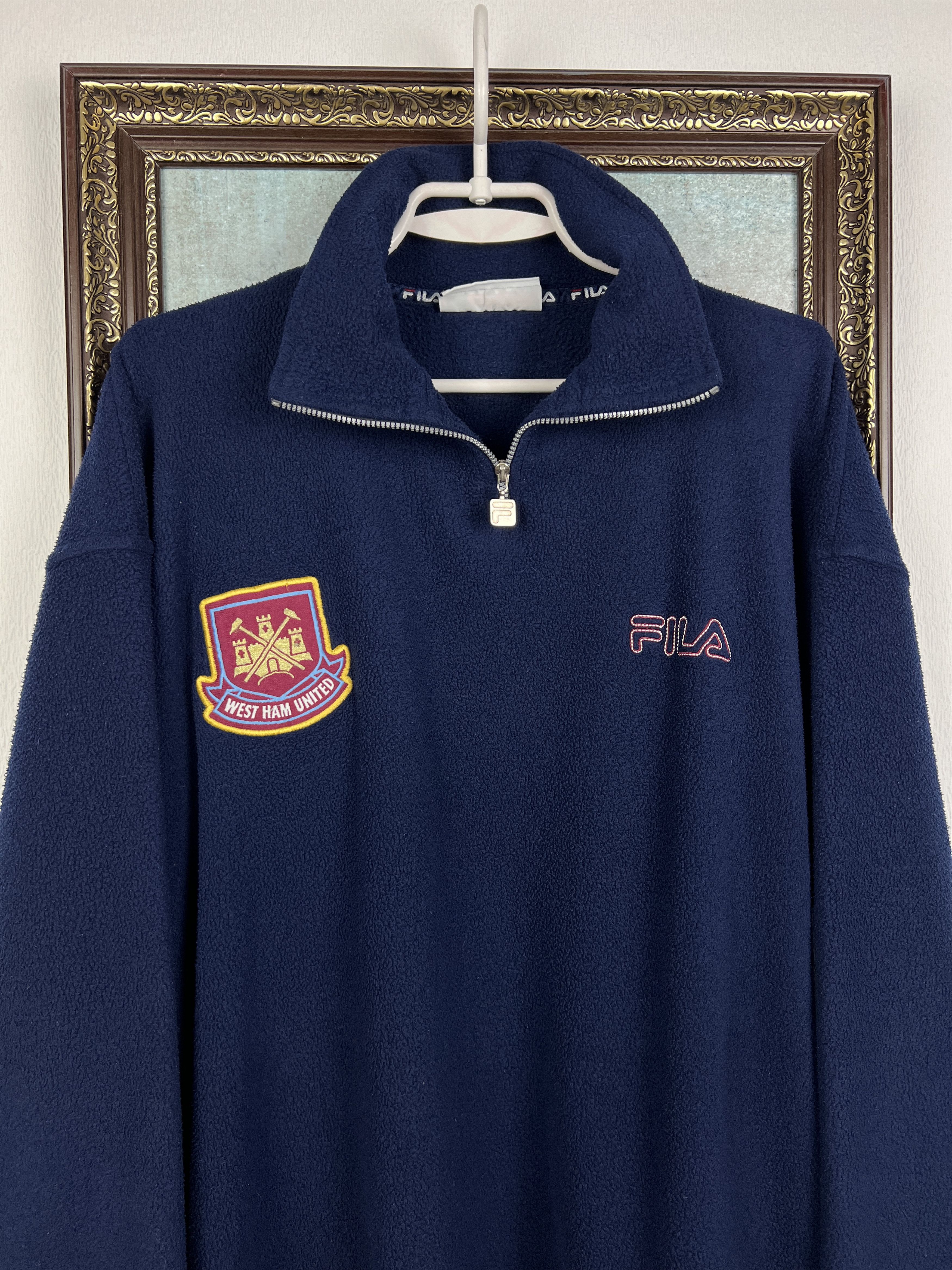 Fila Fila West Ham United Football Fleece Jacket Soccer Track Top Size US L / EU 52-54 / 3 - 2 Thumbnail