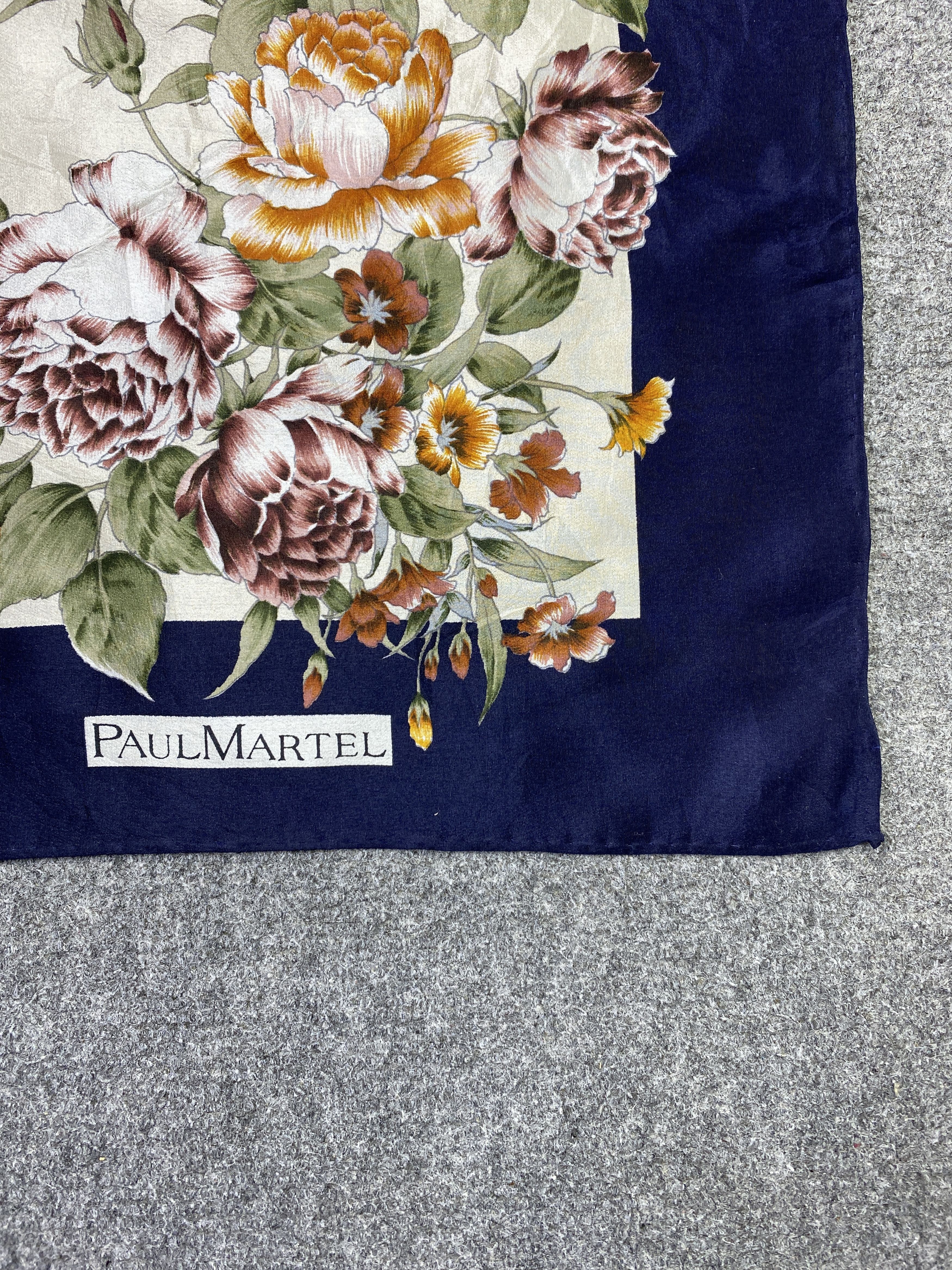 Other Paul Martel Floral Silk Scarf / Silk Shawl SN0283 Size ONE SIZE - 6 Thumbnail