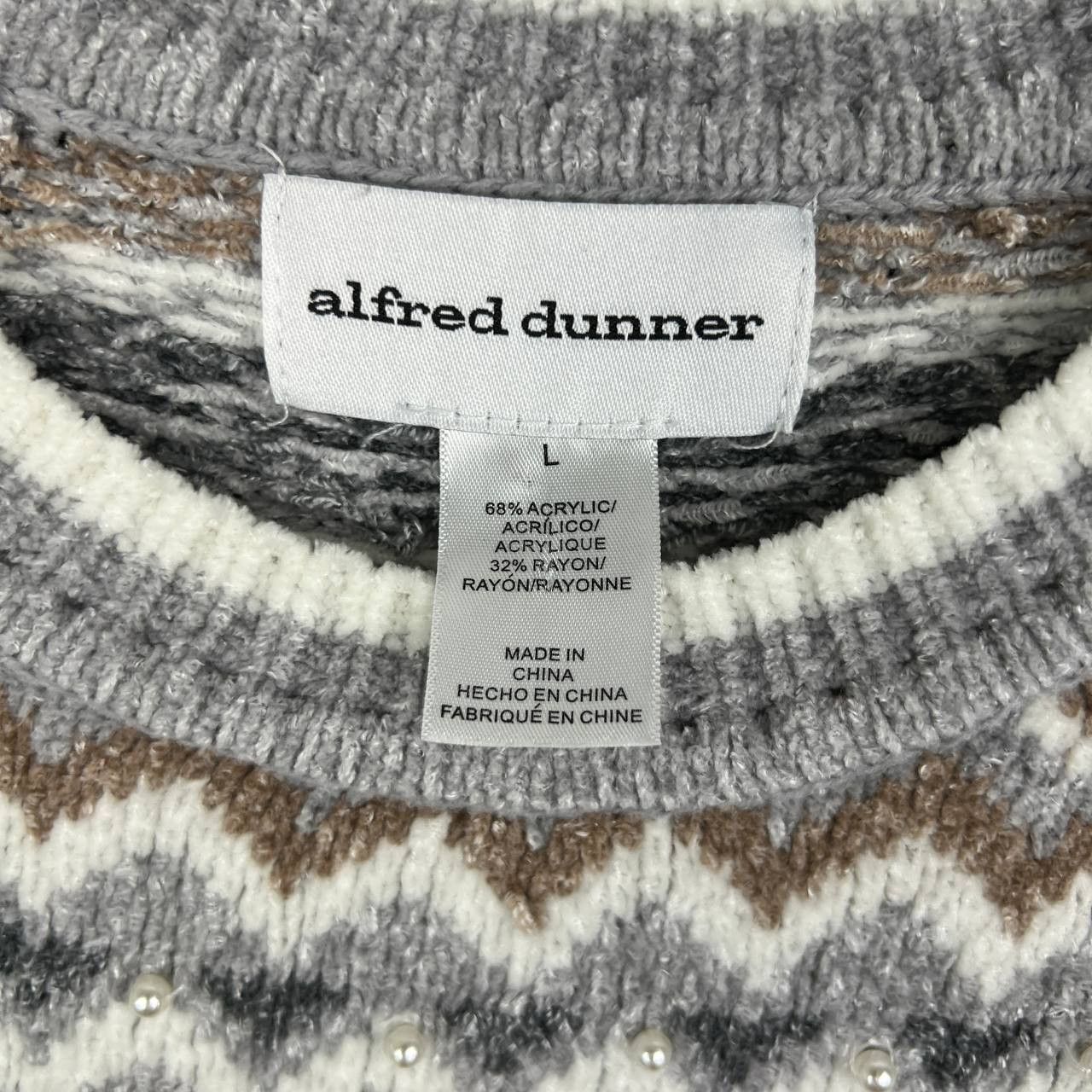 Other Alfred Dunner Sweater Women Large Isle Knitted Long Sleeve L Size L / US 10 / IT 46 - 5 Thumbnail