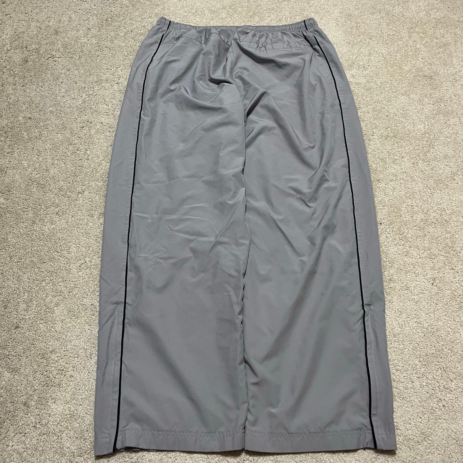 Nike Nike Y2K Baggy Skater Lined Black Striped Grey Trackpants XL Size US 32 / EU 48 - 1 Thumbnail