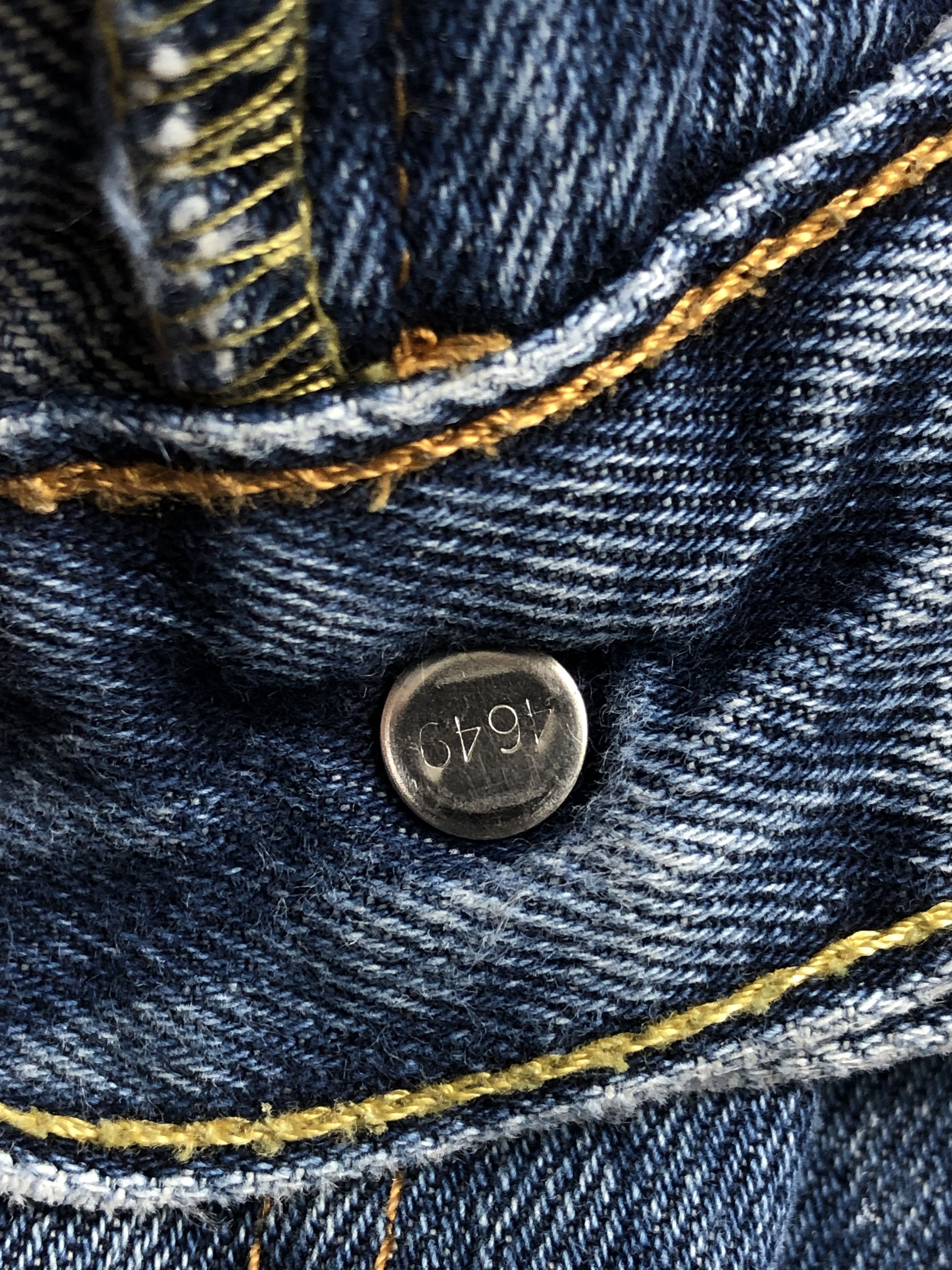 Levi's Vintage Faded Levis 505 Painter Blue Jeans DP2422 Size US 35 - 13 Thumbnail