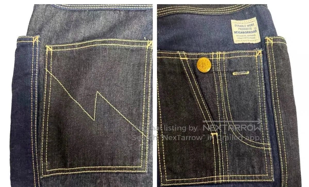 Neighborhood Neighborhood Raw Denim Patchwork Jeans. Size US 26 / EU 42 - 3 Thumbnail