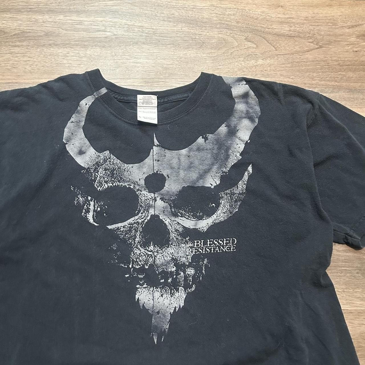 Vintage Vintage Y2K Big Skull “Demon Hunter” Double Sided T Shirt ...