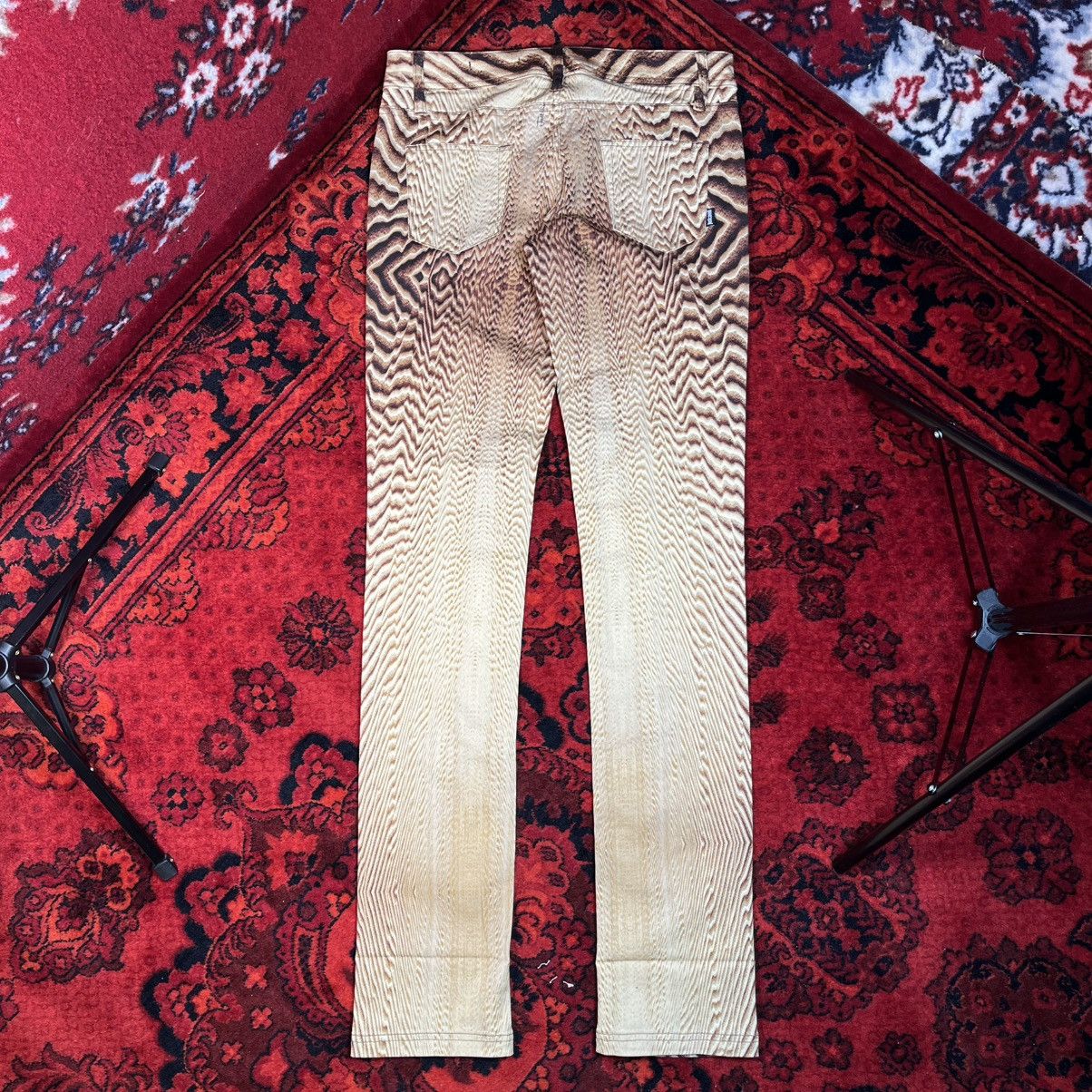 Roberto Cavalli Vintage Y2K Just Cavalli AllOver Optical Animal Print Pants Size 26" / US 2 / IT 38 - 4 Thumbnail