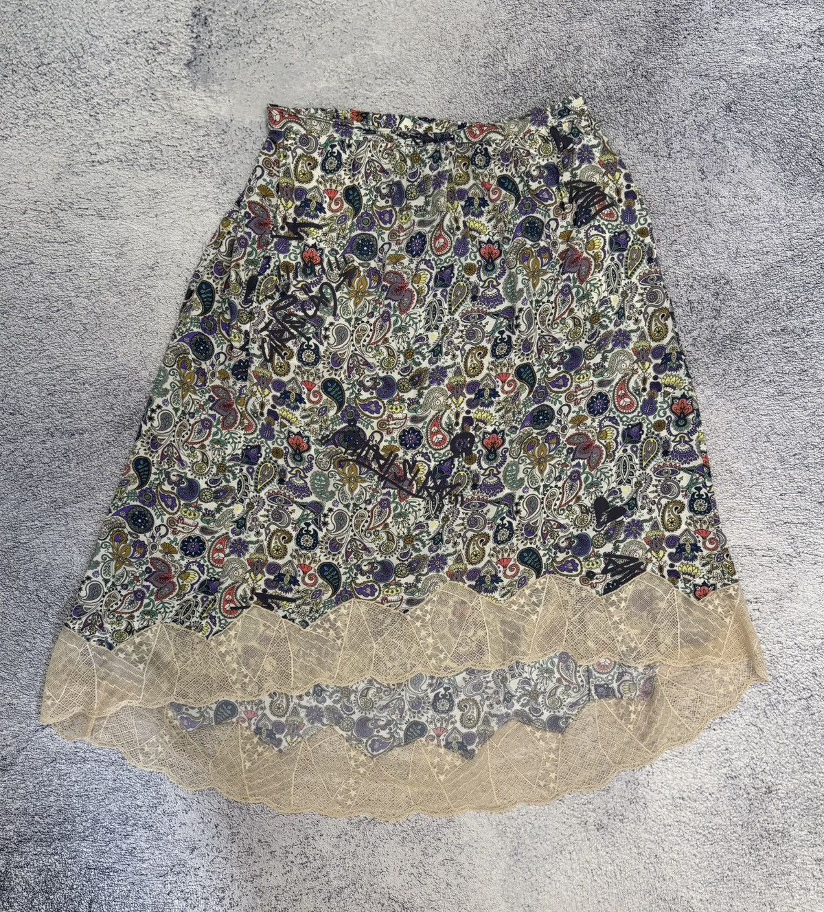 Zadig & Voltaire Zadig & Voltaire Joslin Mandala Skirt Lace Paisley Boho M- L Size 30" / US 8 / IT 44 - 1 Thumbnail
