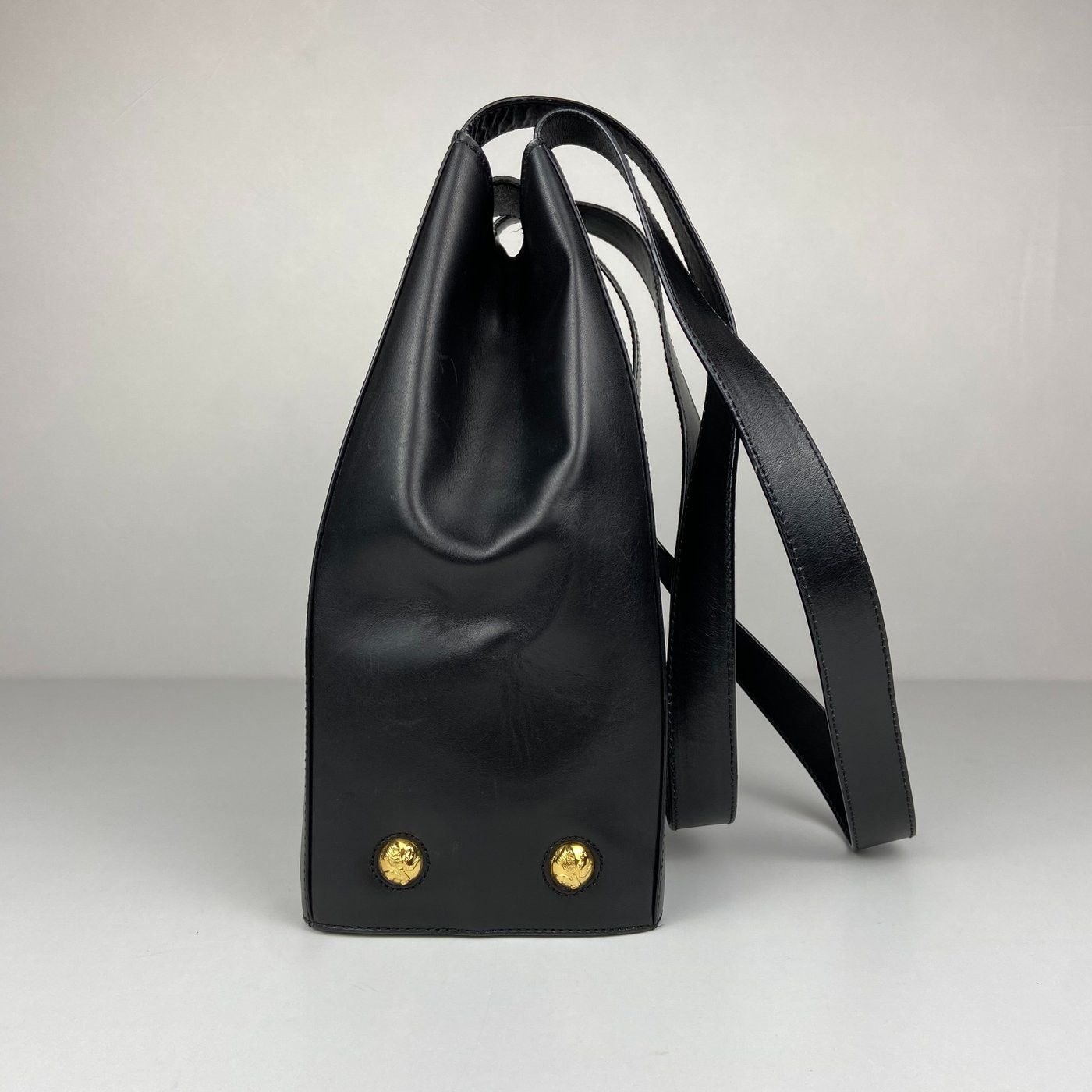 Salvatore Ferragamo Salvatore Ferragamo Gancini Black Bucket Shoulder Bag Size ONE SIZE - 6 Thumbnail