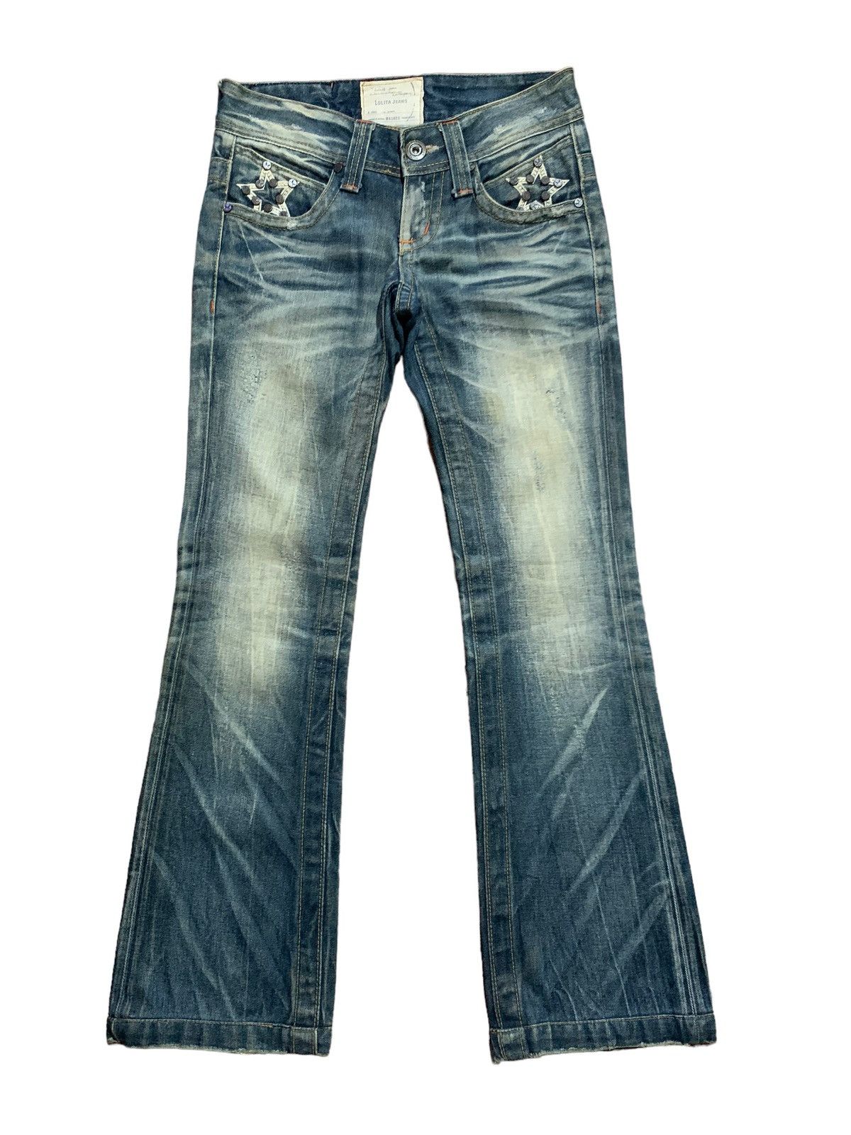 Le Grande Bleu (L.G.B.) Lolita studded star clawmark flared jeans Size US 28 / EU 44 - 8 Thumbnail