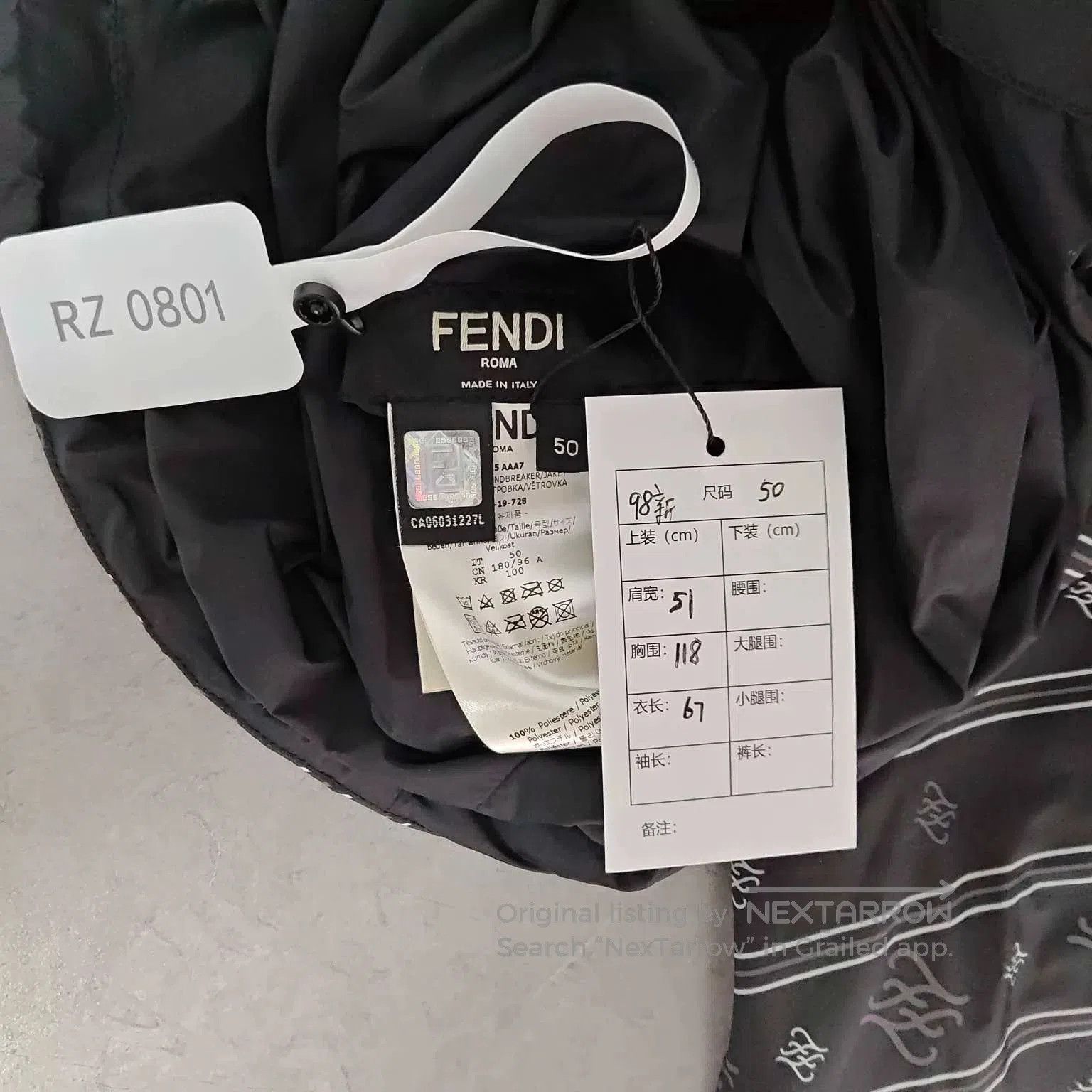 Fendi fendi reversible jacket in black and white. Size US L / EU 52-54 / 3 - 2 Thumbnail
