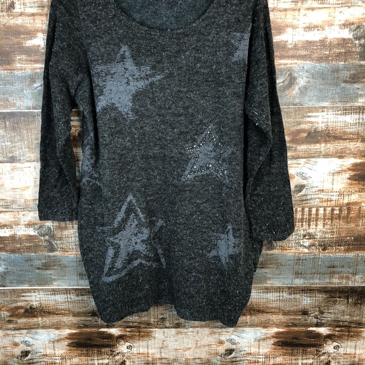 Homespun Knitwear Rose Bowl Grey Knitwear vintage #A1605 Size M / US 6-8 / IT 42-44 - 3 Thumbnail