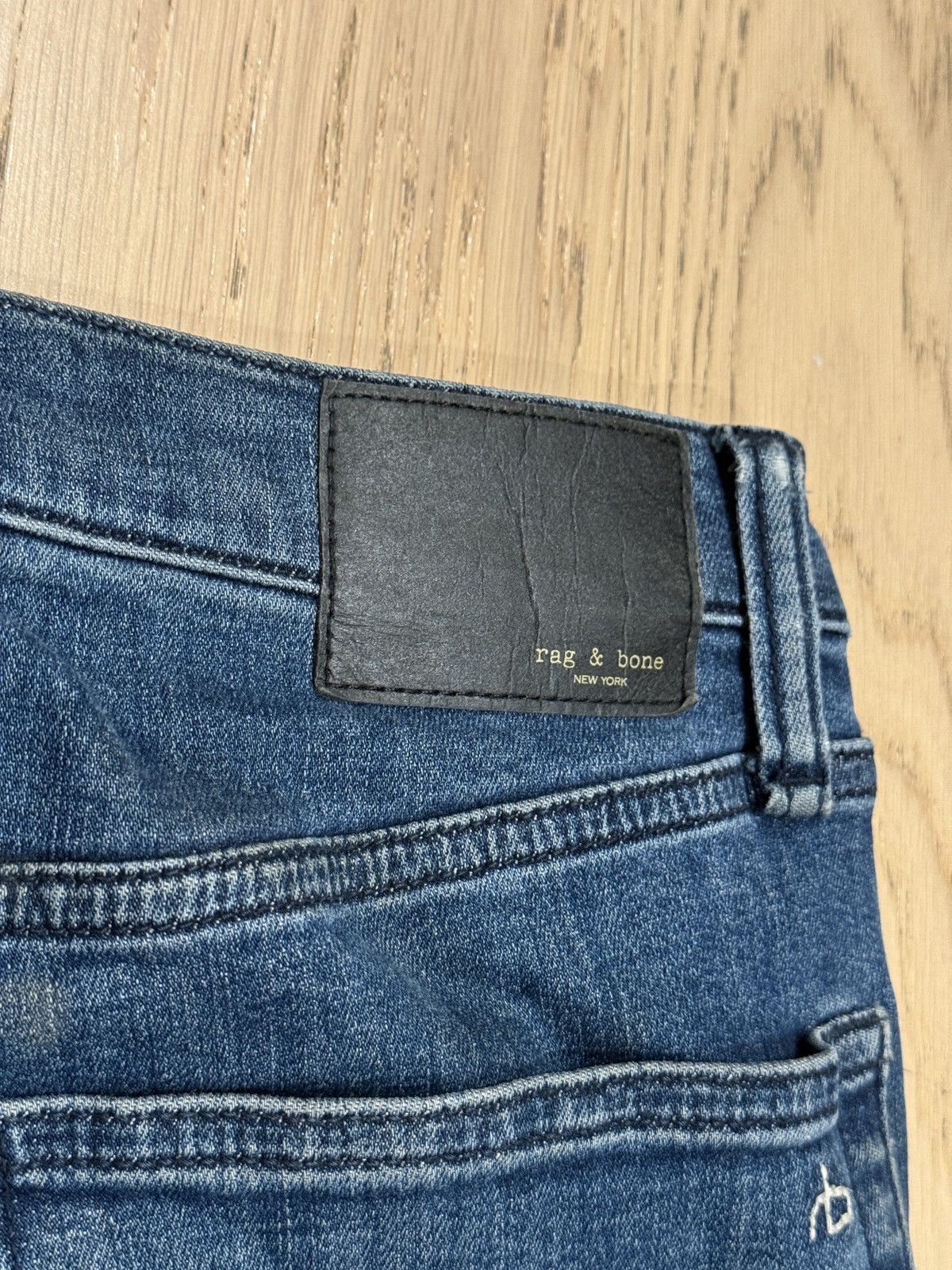 Rag & Bone Rag + Bone Sophie Ultra Wide Jeans in Blue Size US 31 - 9 Thumbnail