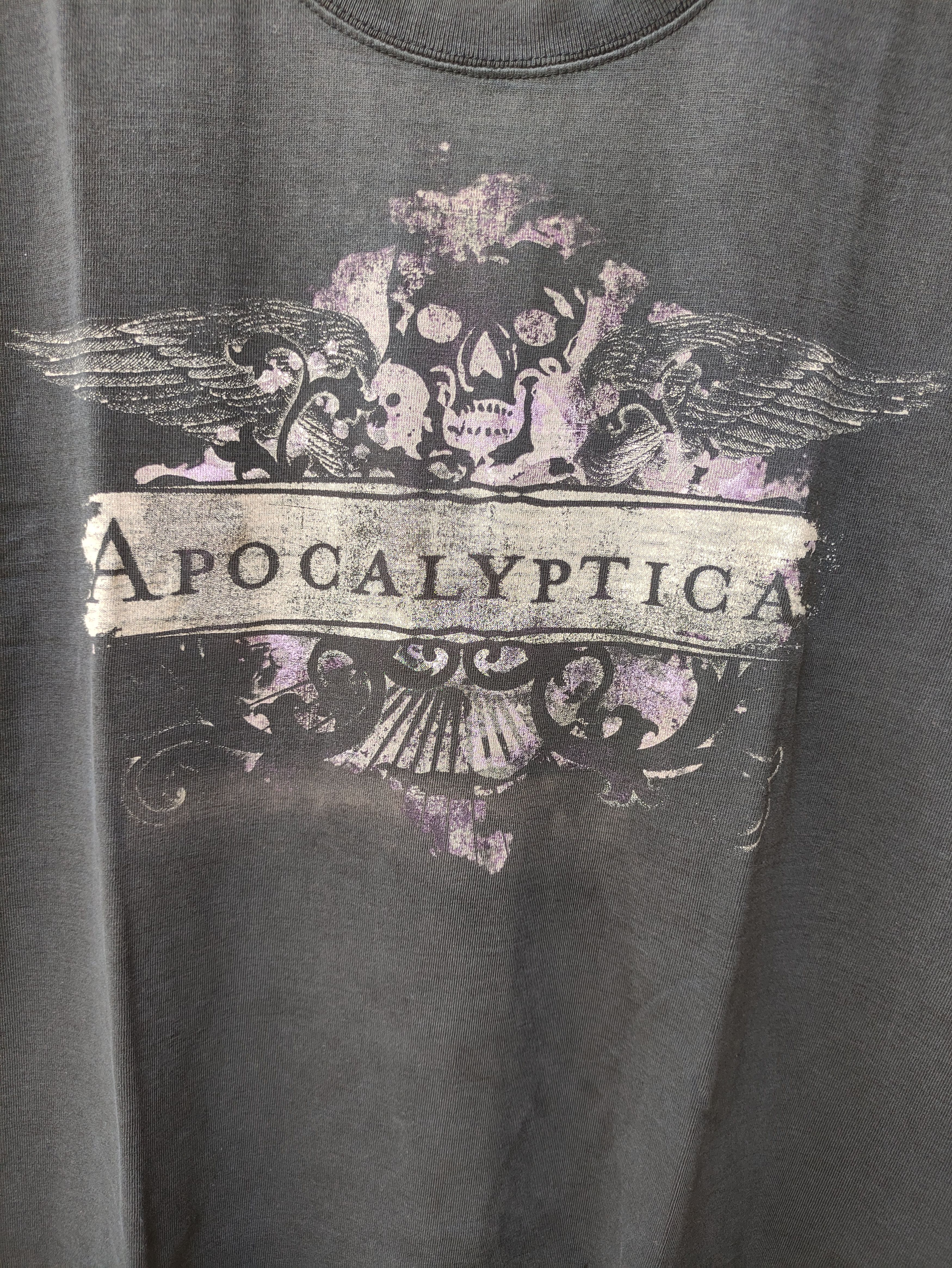 Band Tees × Vintage VINTAGE APOCALYPTICA SYMPHONIC METAL ROCK TEE Size US XL / EU 56 / 4 - 3 Thumbnail
