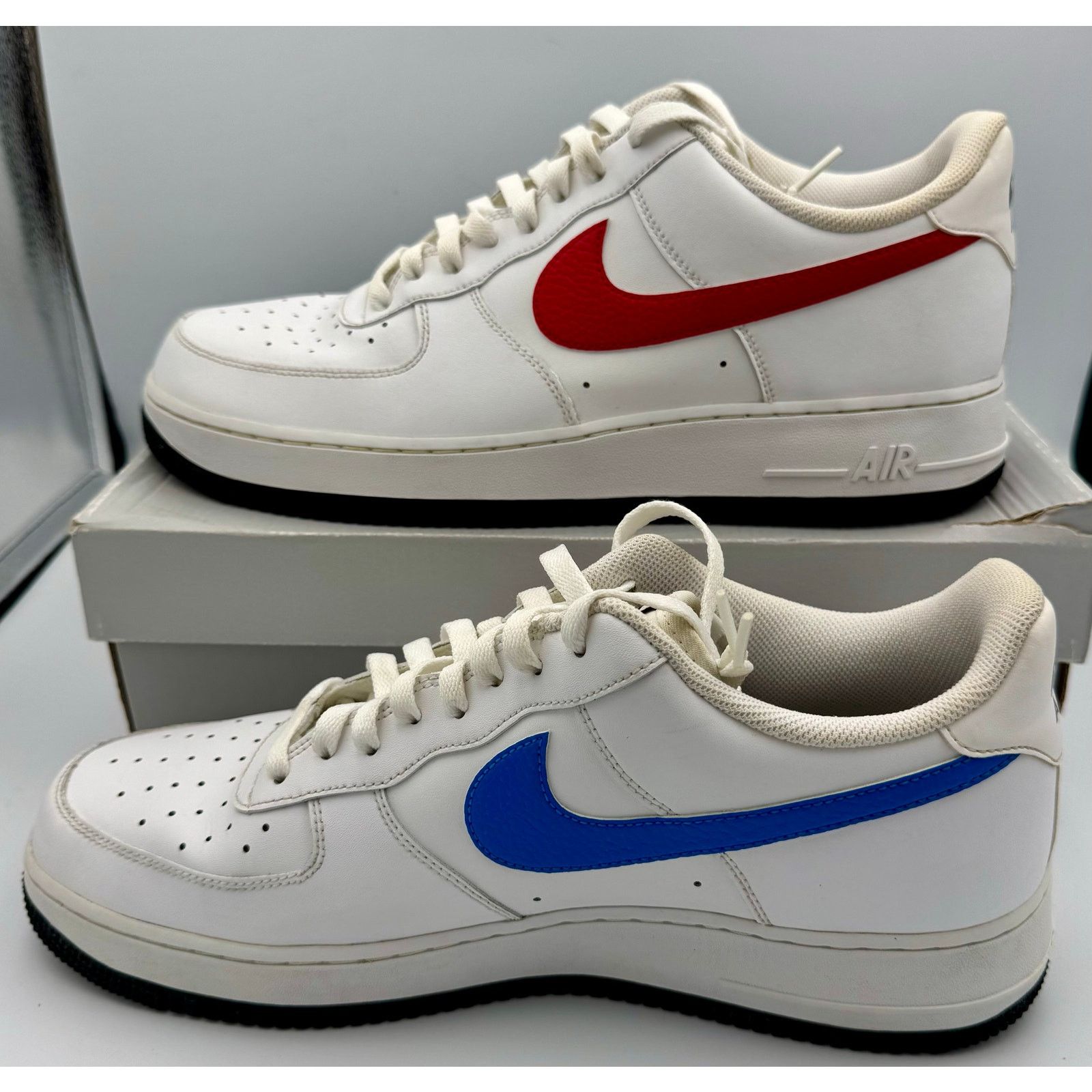 Nike Nike Air Force 1 Low White Red Blue Men's CT2816-100 - US12 Size US 12 / EU 45 - 3 Thumbnail