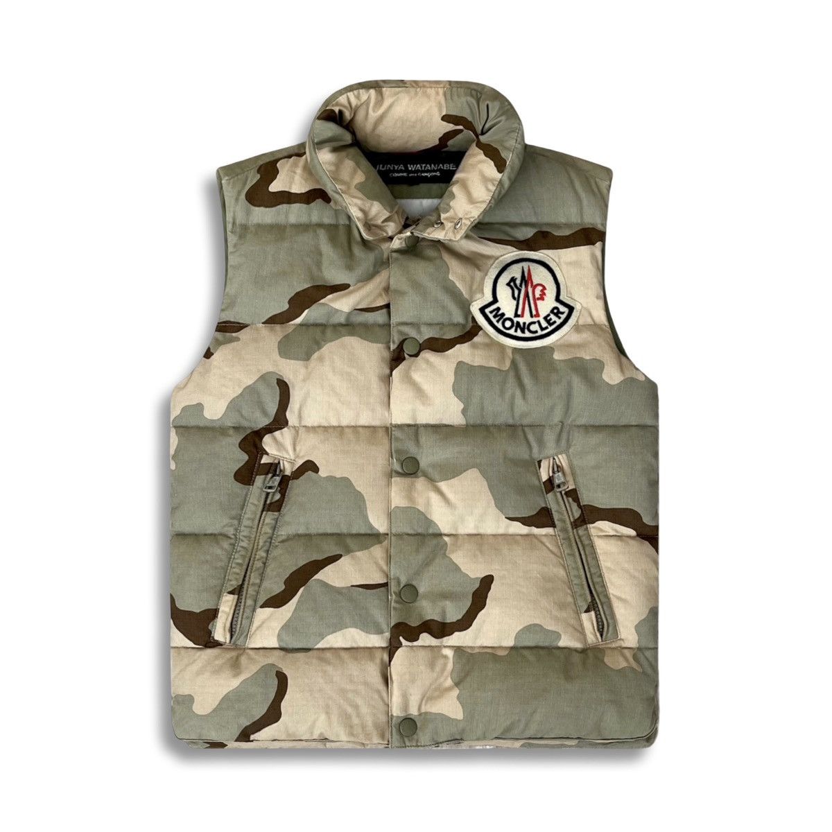 Comme des Garcons 2006 Moncler x Junya Watanabe CDG Camouflage Puffer Vest Size US M / EU 48-50 / 2 - 1 Thumbnail