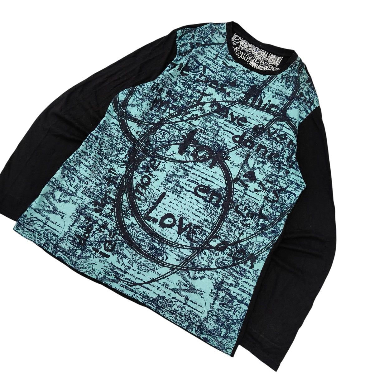 Desigual DESIGUAL Art Design Longsleeve Tshirt Size US L / EU 52-54 / 3 - 3 Thumbnail