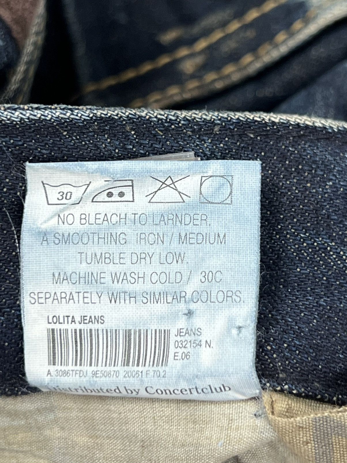 Japanese Brand Vintage Lolita Mud Wash Flaired Jeans Size US 32 / EU 48 - 11 Thumbnail