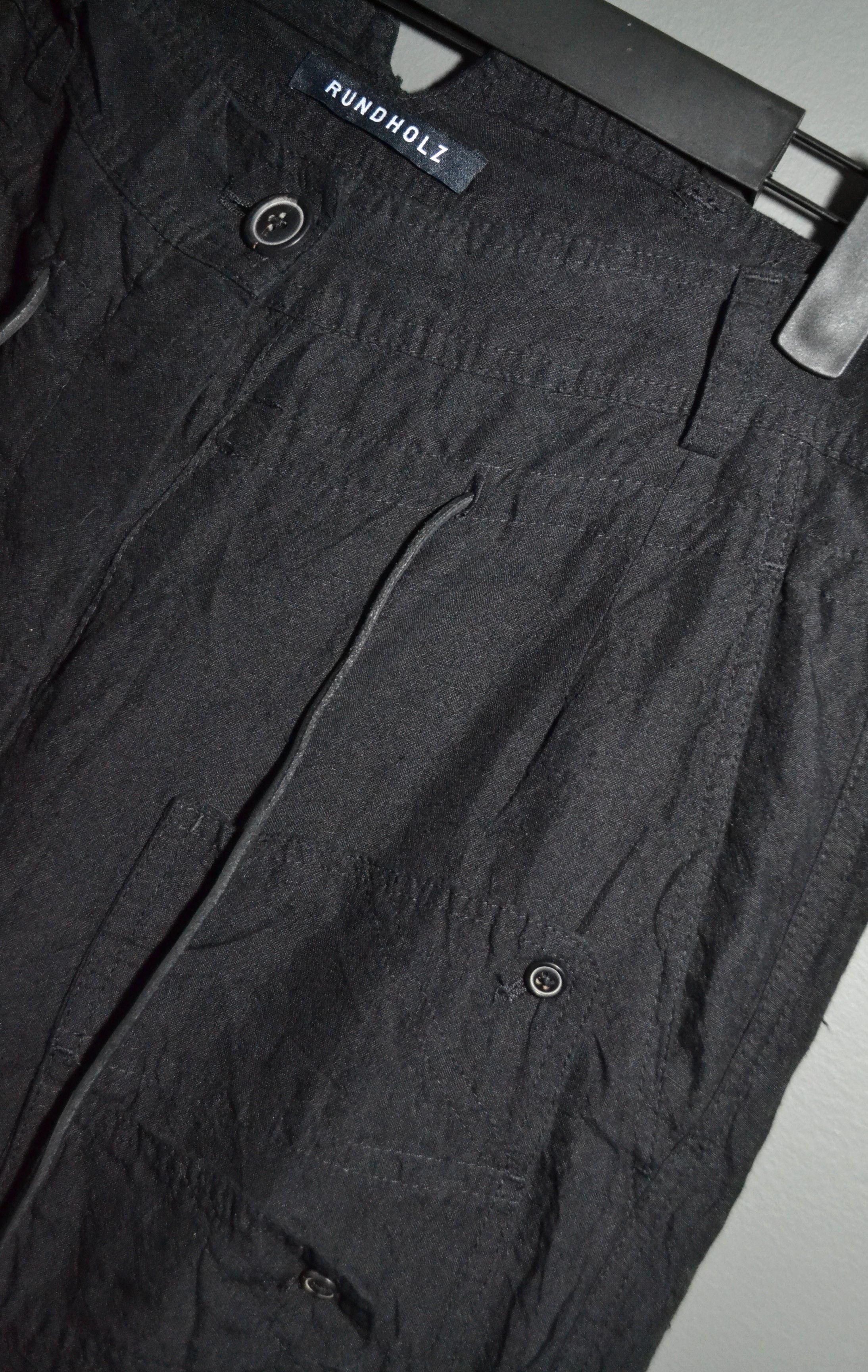 Rundholz Rundholz Low Drop Crotch Tapered Multipocket Linen Pants S Size 30" / US 8 / IT 44 - 6 Thumbnail