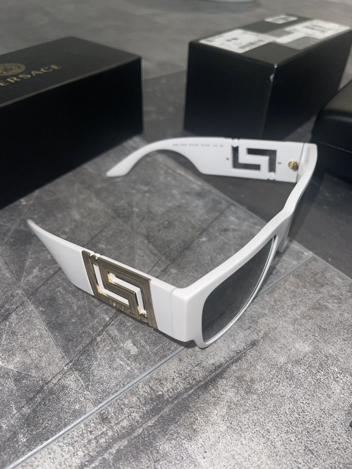 Versace Versace white gold unisex shades Full Set Size ONE SIZE - 12 Thumbnail