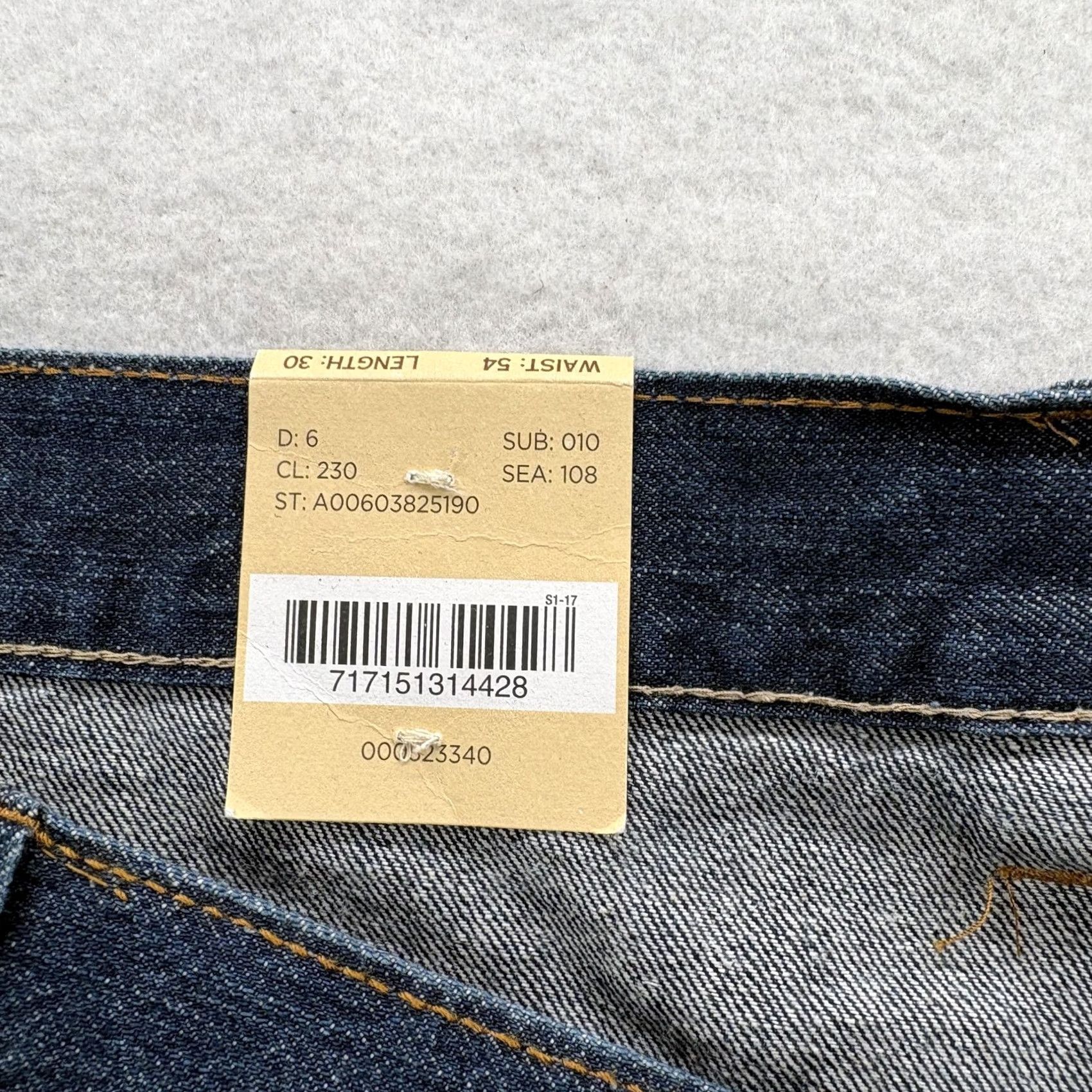 Vintage Oak Hill Heritage Collection Jeans Mens 54x30 Blue Medium Wash Classic Fit Denim Straight Pocket Zip Mens jeans blue 54 30 Size US 38 / EU 54 - 5 Thumbnail