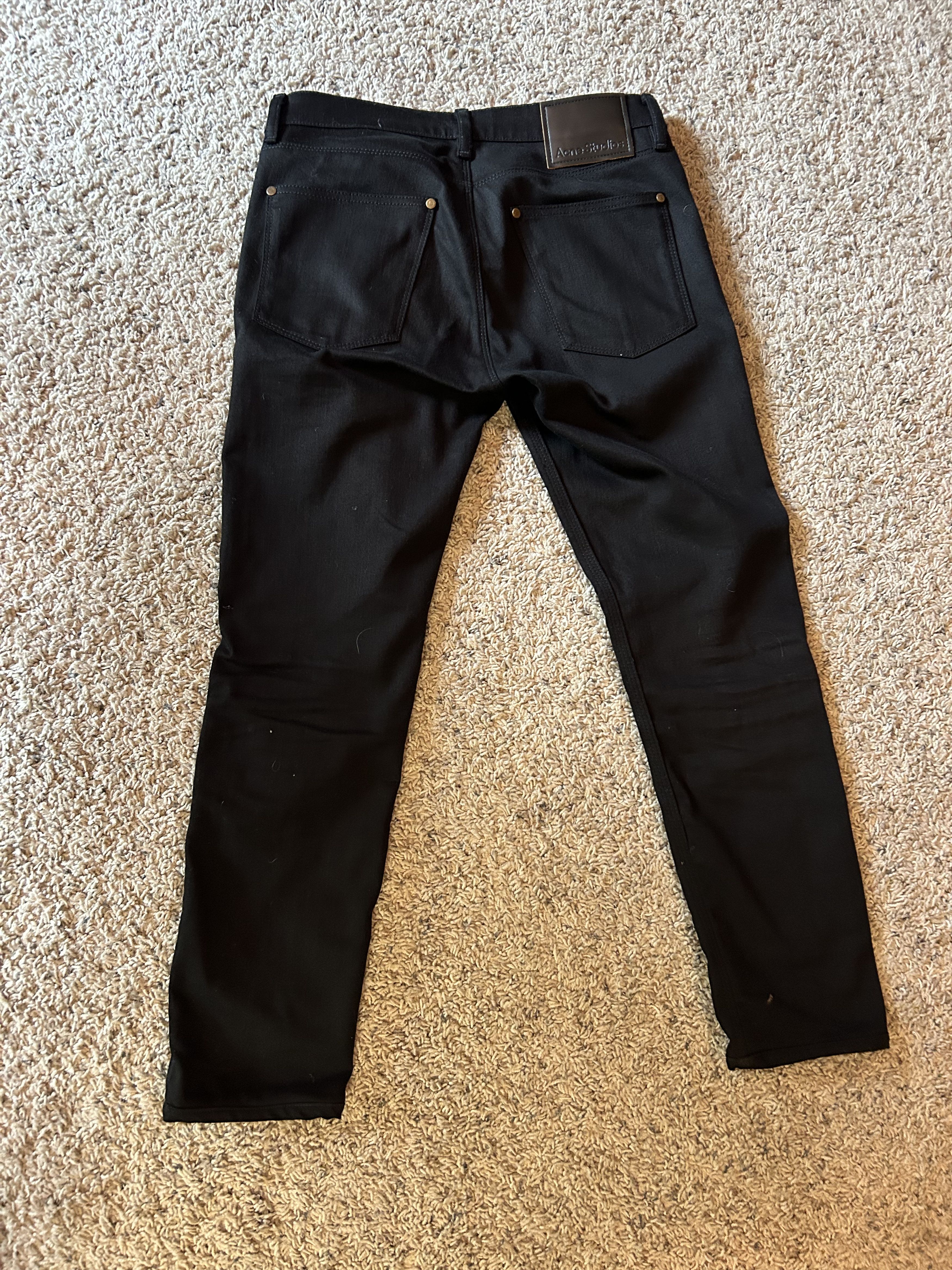 Acne Studios Men-Denim Max Stay Black Size US 29 - 3 Thumbnail